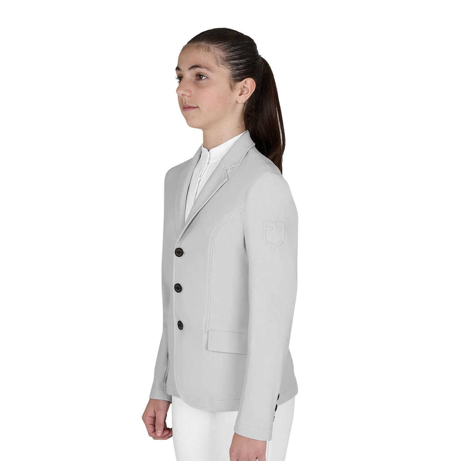Dětské slim fit závodní sako Equestro Girasol
