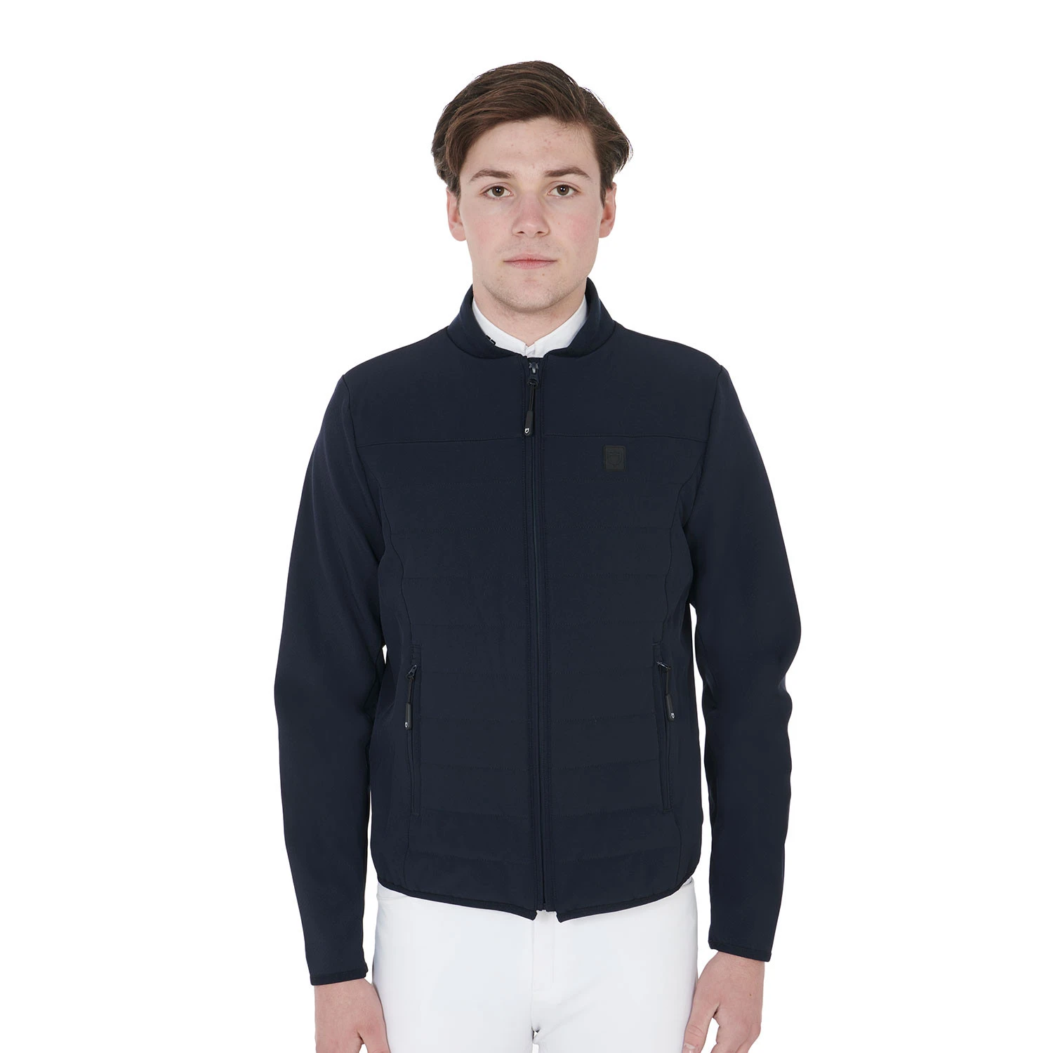 Herrenjacke aus perforiertem technischen Gewebe