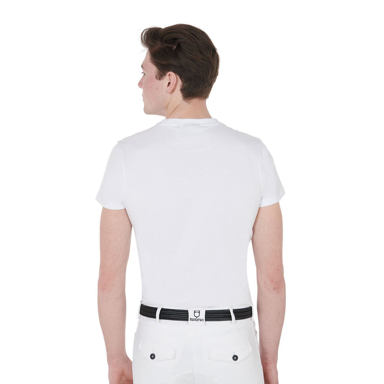 Pánské slim fit tričko Equestro s dostihovým koněm