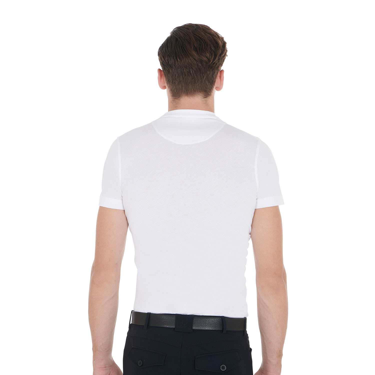 Pánské slim fit tričko Equestro s jezdeckým potiskem
