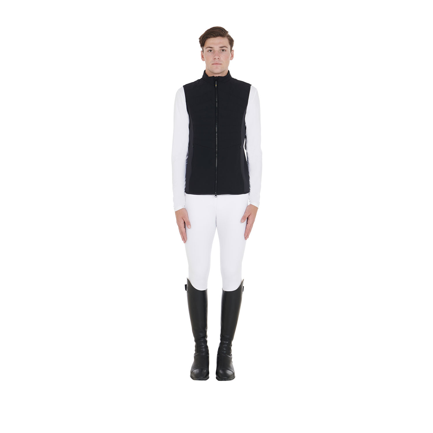 Pánská lehce zateplená technická jezdecká vesta Equestro slim fit