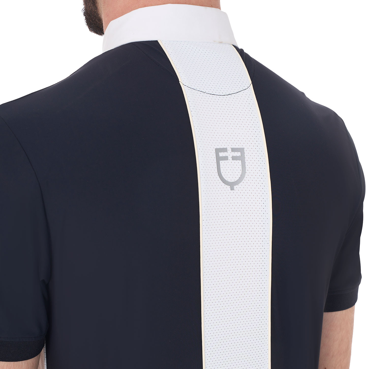 Pánské slim fit technické závodní tričko Equestro s lemováním