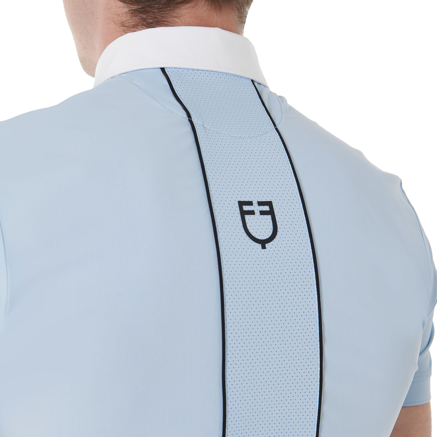 Pánské slim fit technické závodní tričko Equestro s lemováním