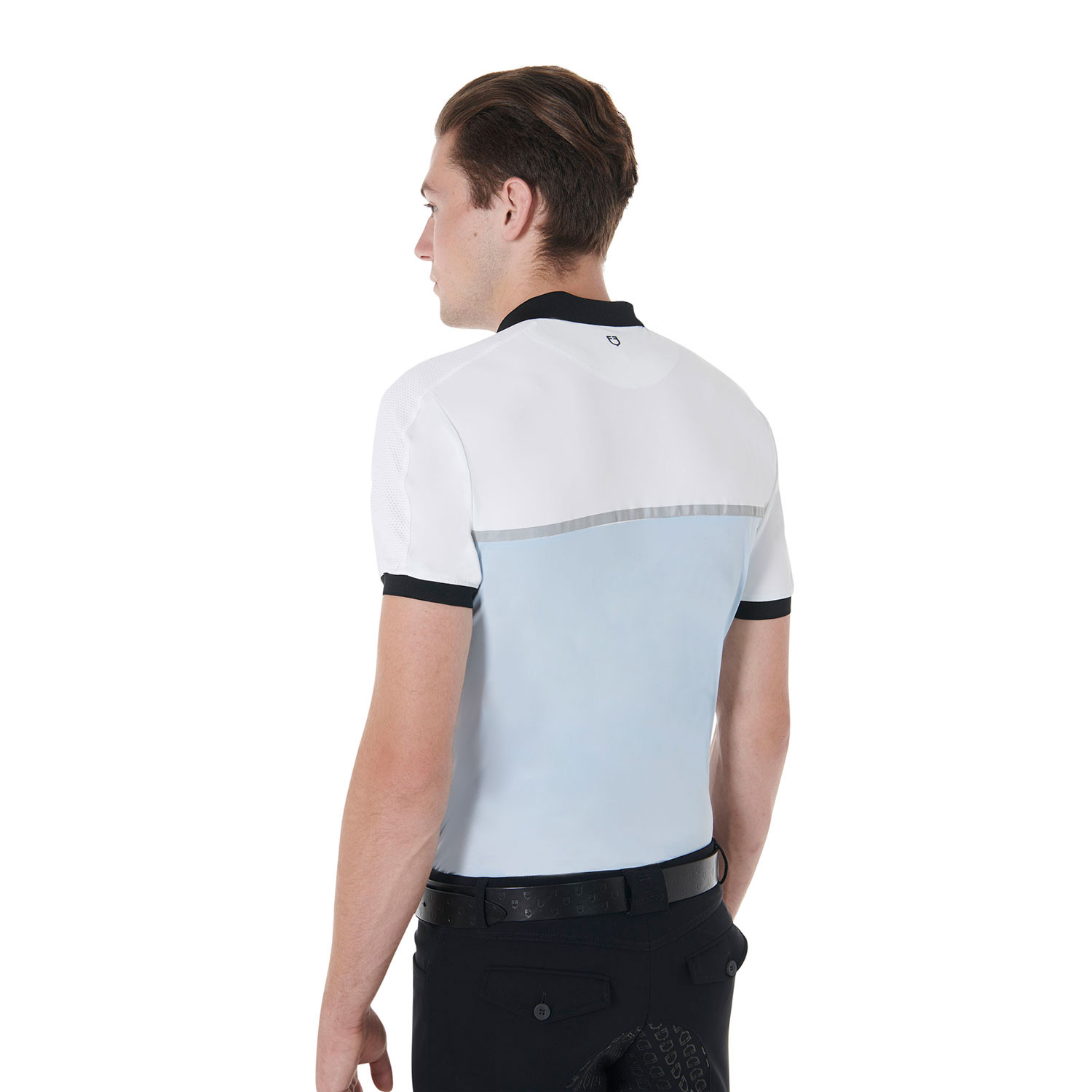Pánské slim fit jezdecké tričko Equestro s logem