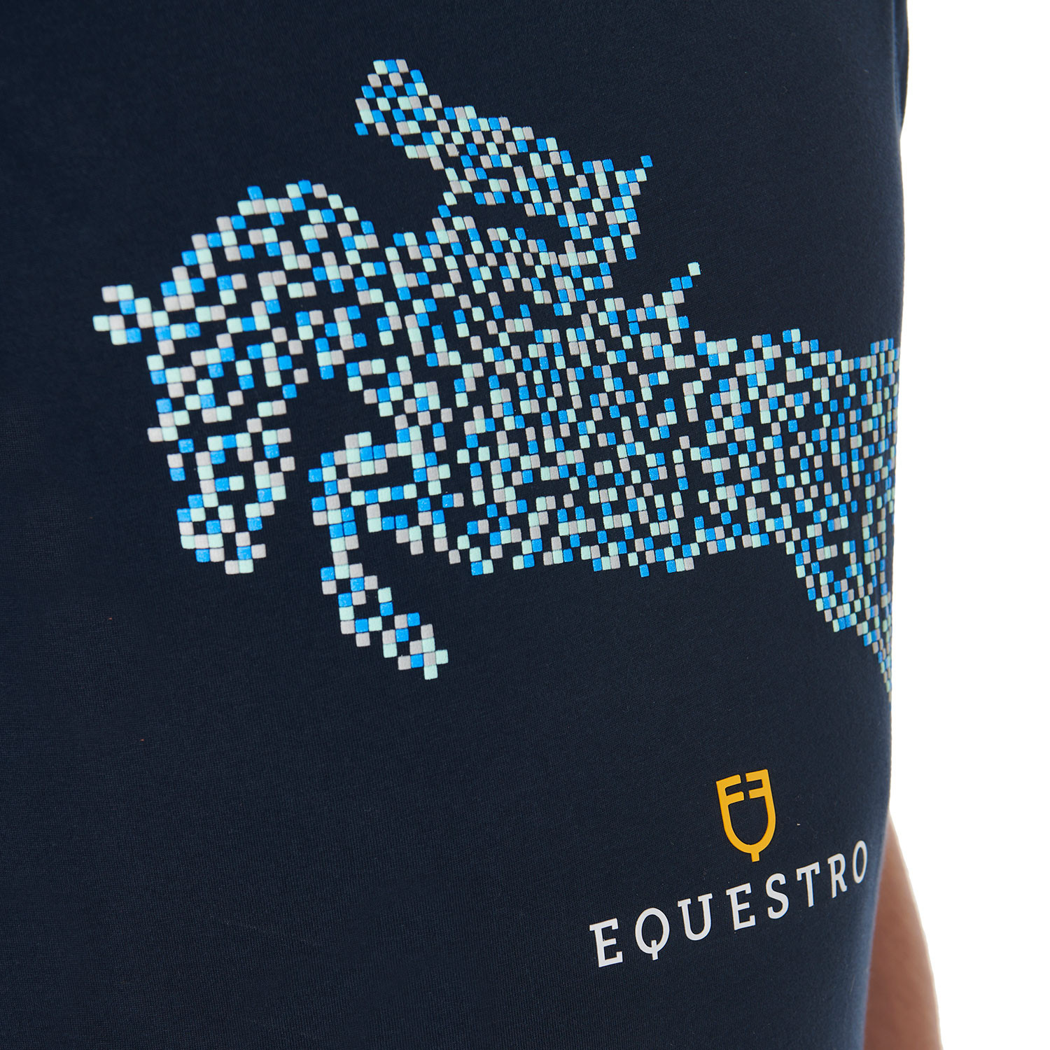 Pánské slim fit bavlněné tričko Equestro Jump