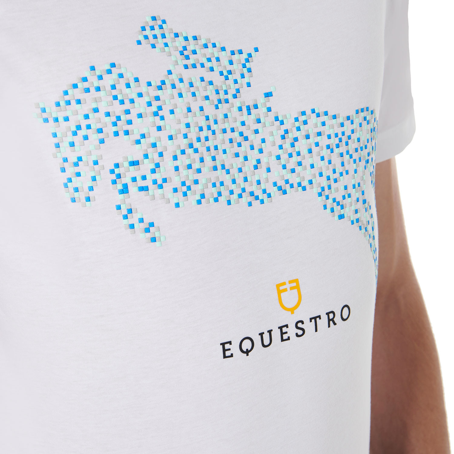 Pánské slim fit bavlněné tričko Equestro Jump