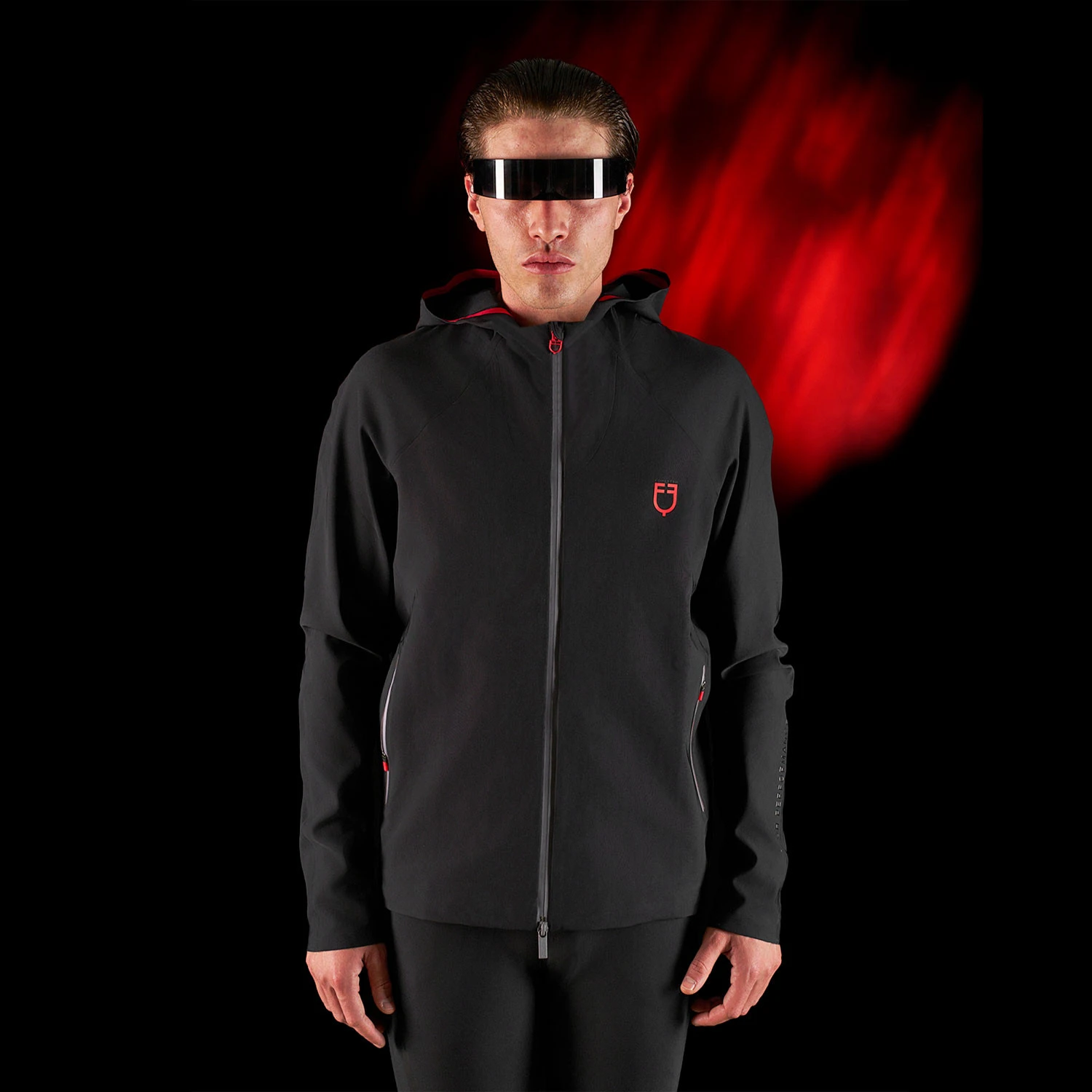 Equestro Ridertechnology Herren technische Kapuzenjacke