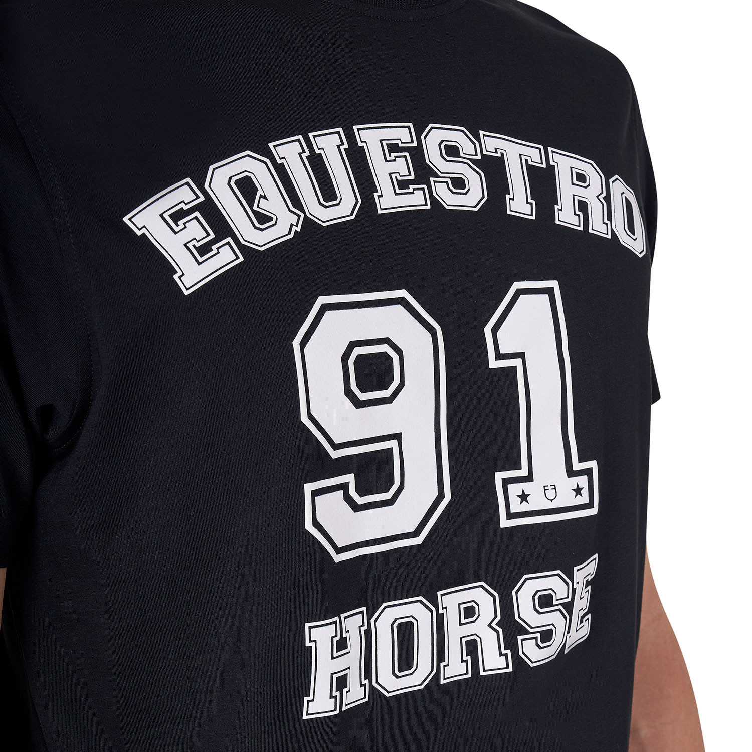Pánské bavlněné tričko Equestro Horse Club 91