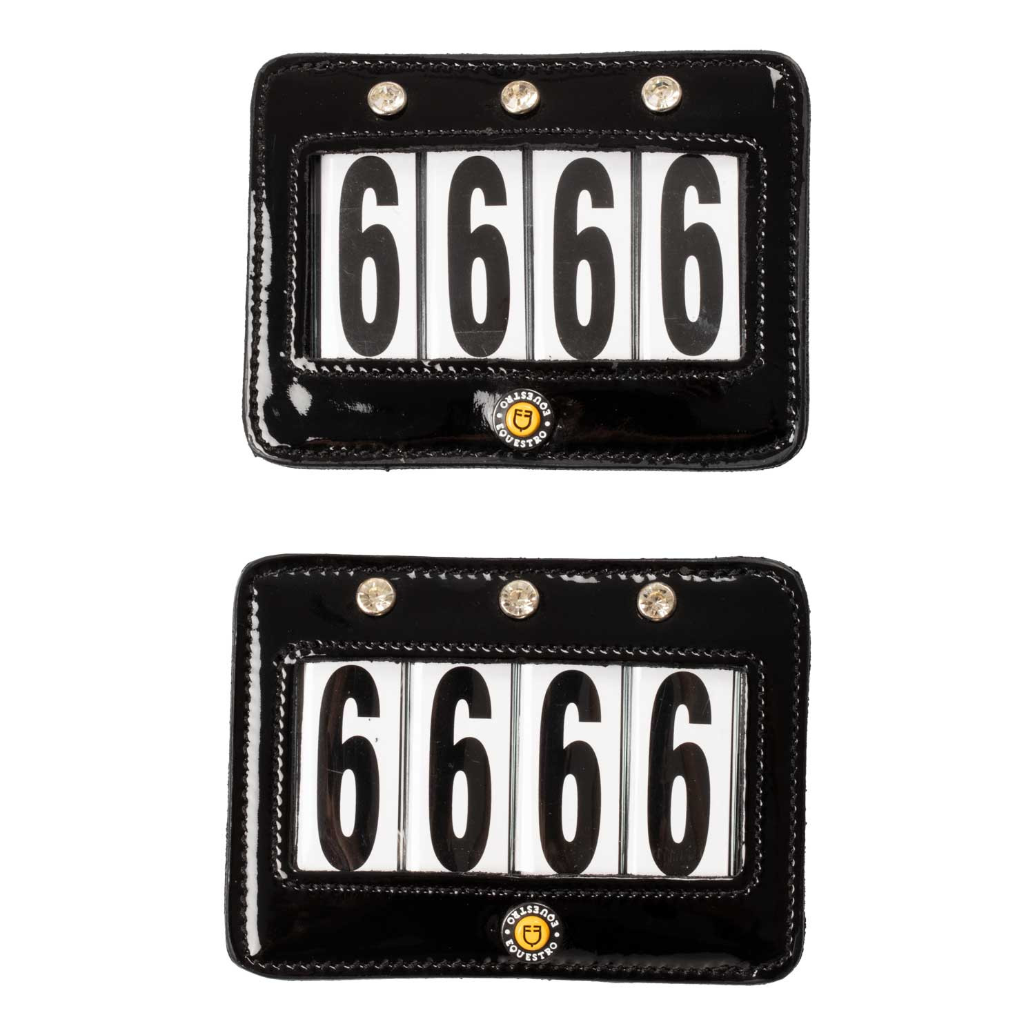 4 digits competition number holder with crystals