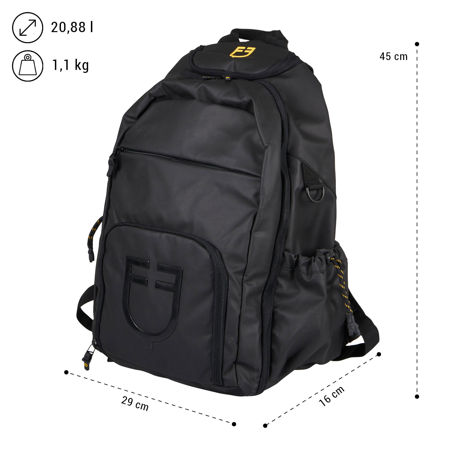 Unisex technický batoh Equestro s více kapsami
