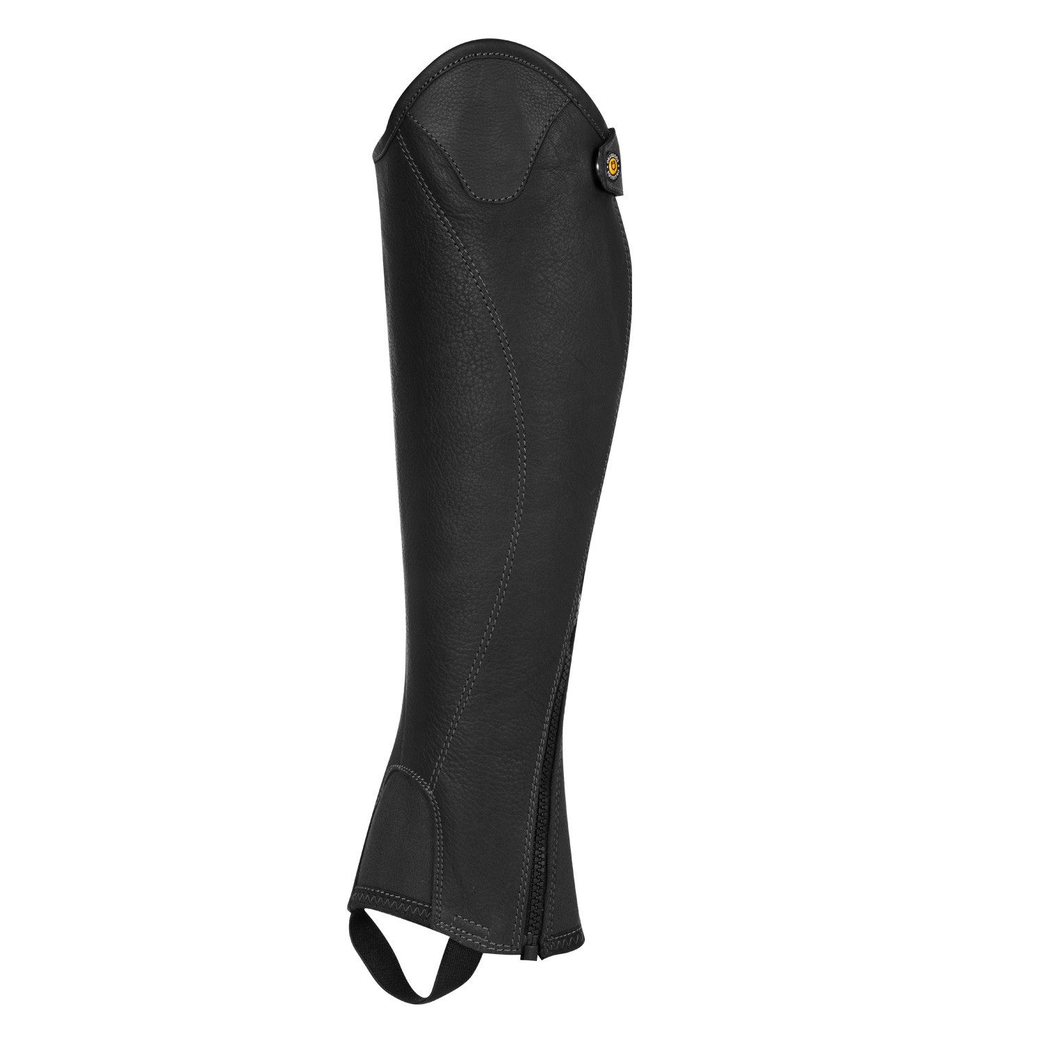 Unisex krátké kožené minichapsy Equestro s bočním zipem