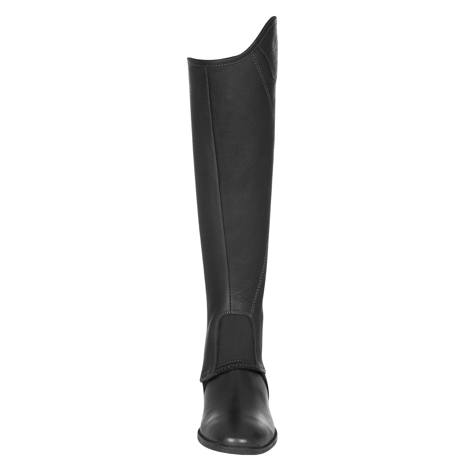 Unisex krátké kožené minichapsy Equestro s bočním zipem