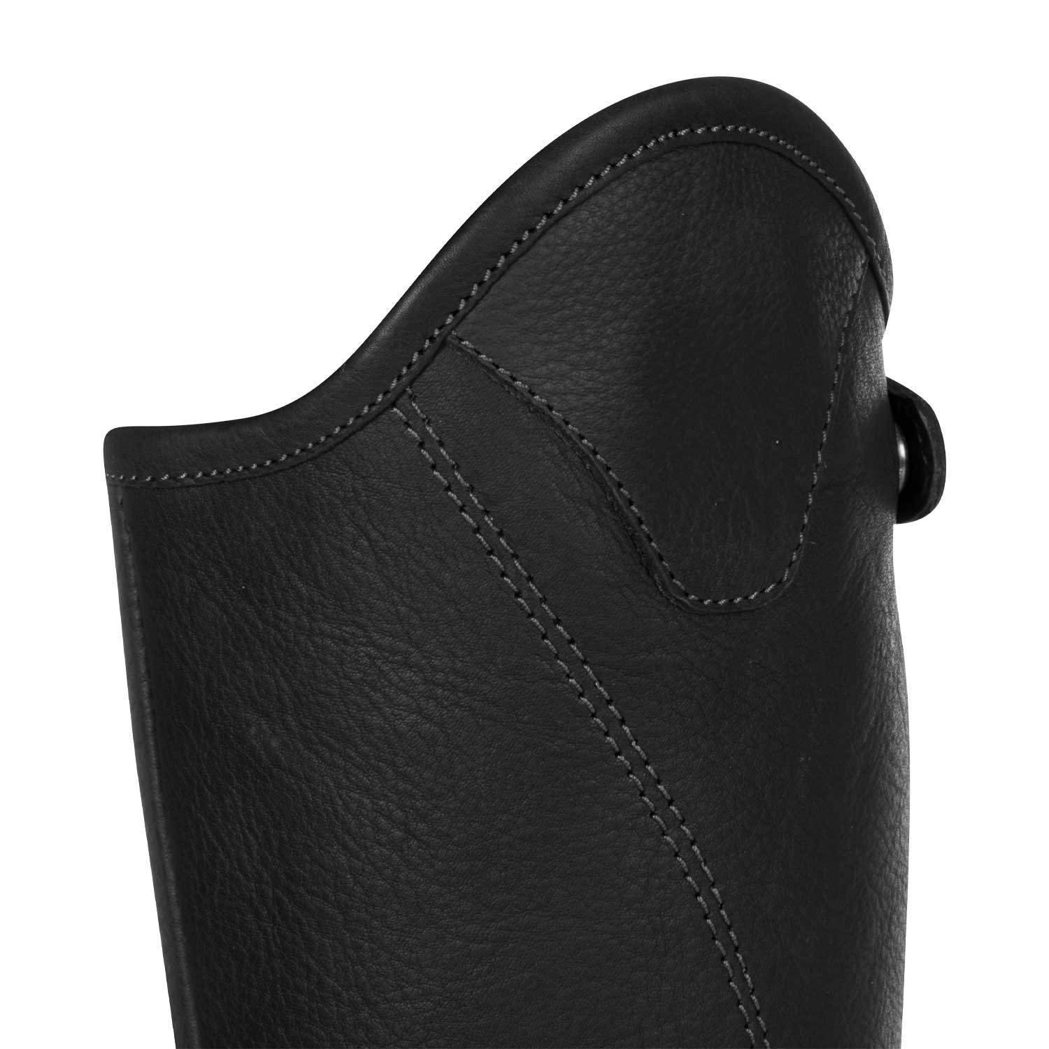 Unisex krátké kožené minichapsy Equestro s bočním zipem
