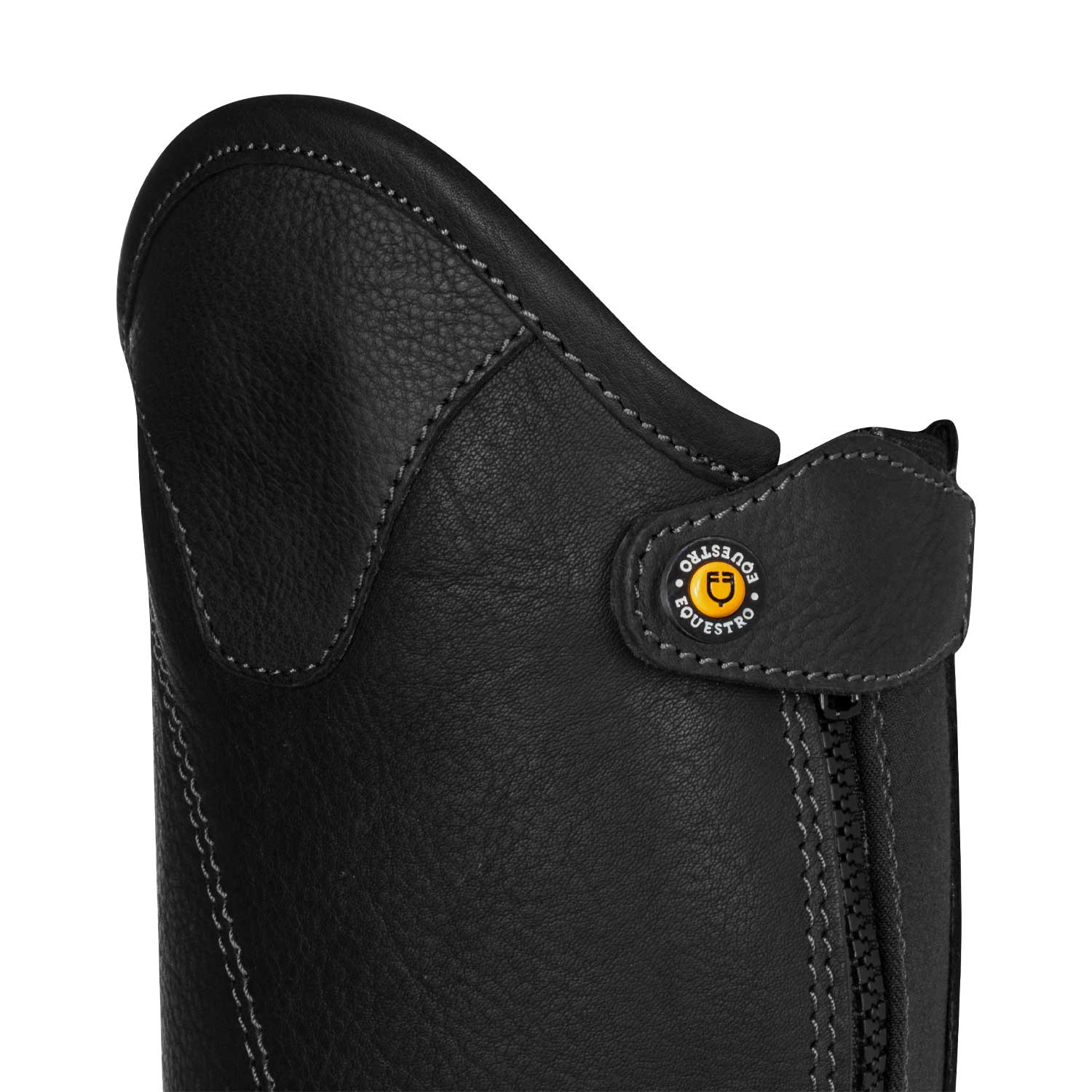 Unisex krátké kožené minichapsy Equestro s bočním zipem