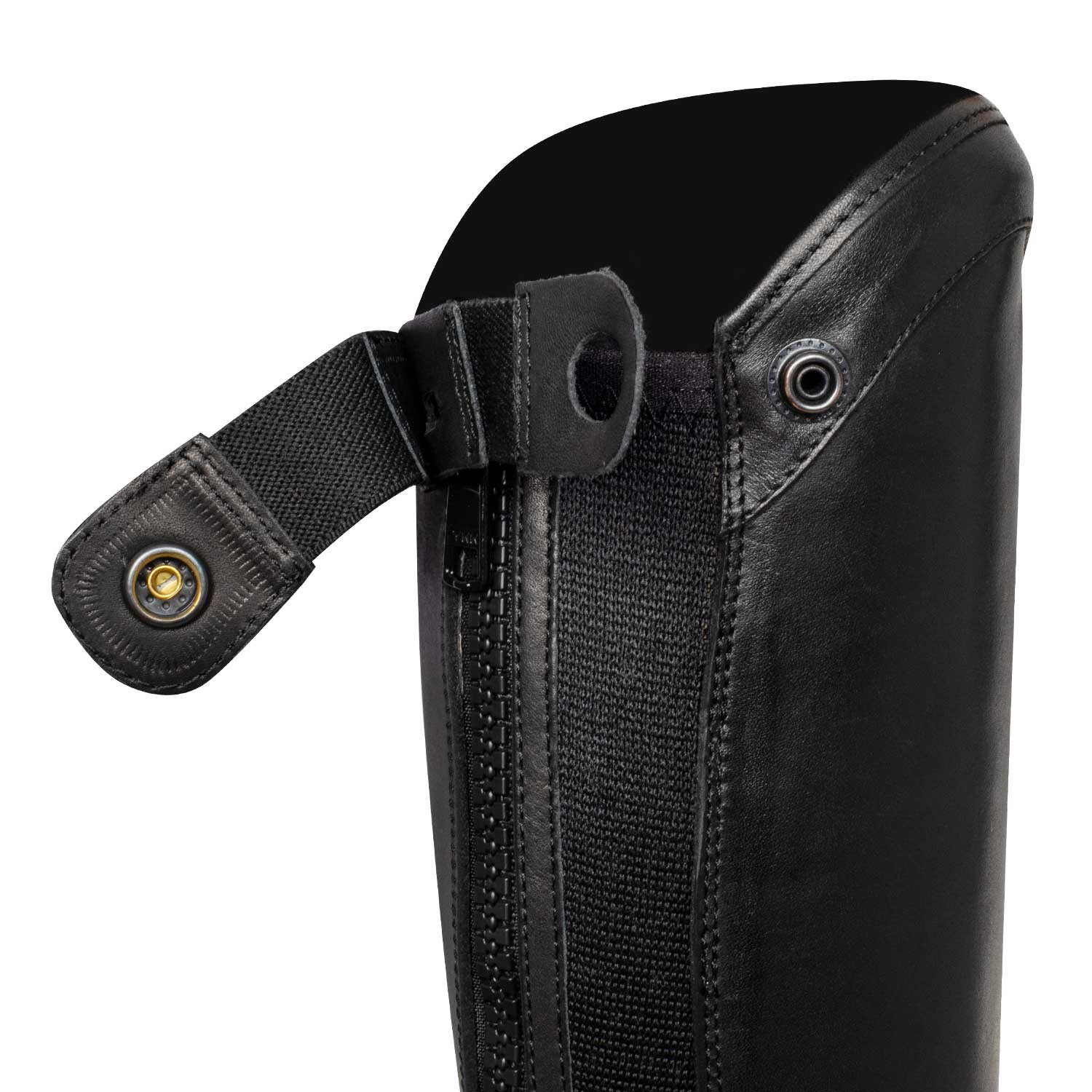 Unisex kožené minichapsy Equestro se zadním zipem