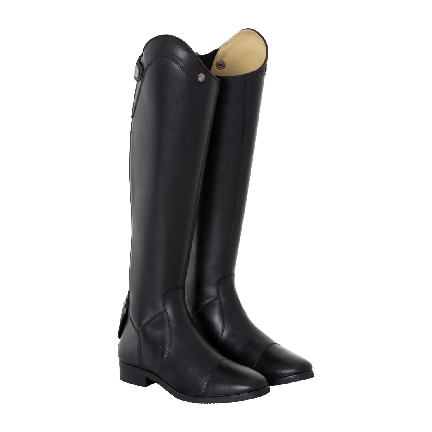 Unisex kožené jezdecké boty Equestro Nemesis se zadním zipem