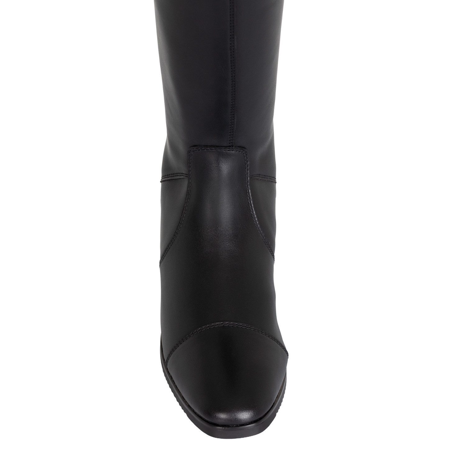 Unisex kožené jezdecké boty Equestro Nemesis se zadním zipem