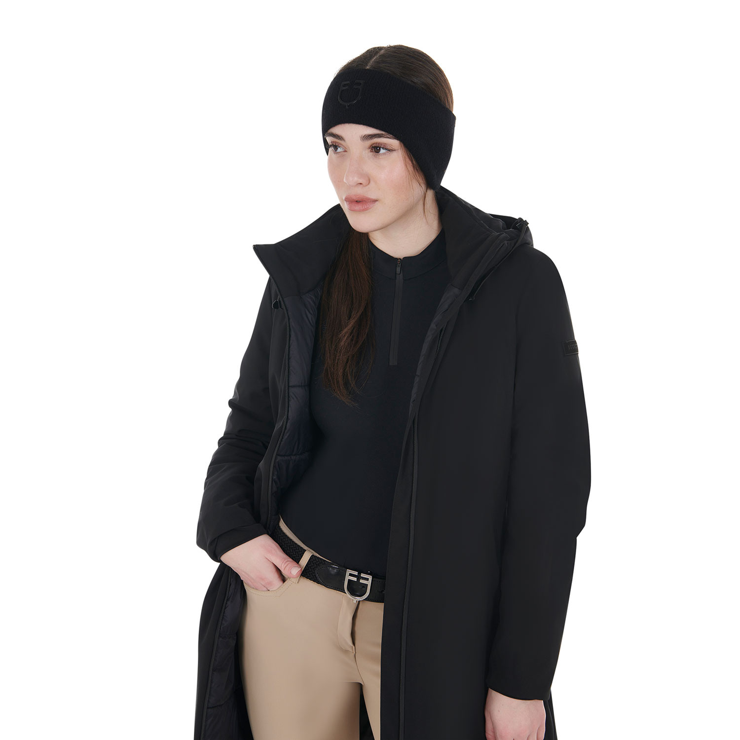 Unisex vlněná čelenka Equestro přes uši