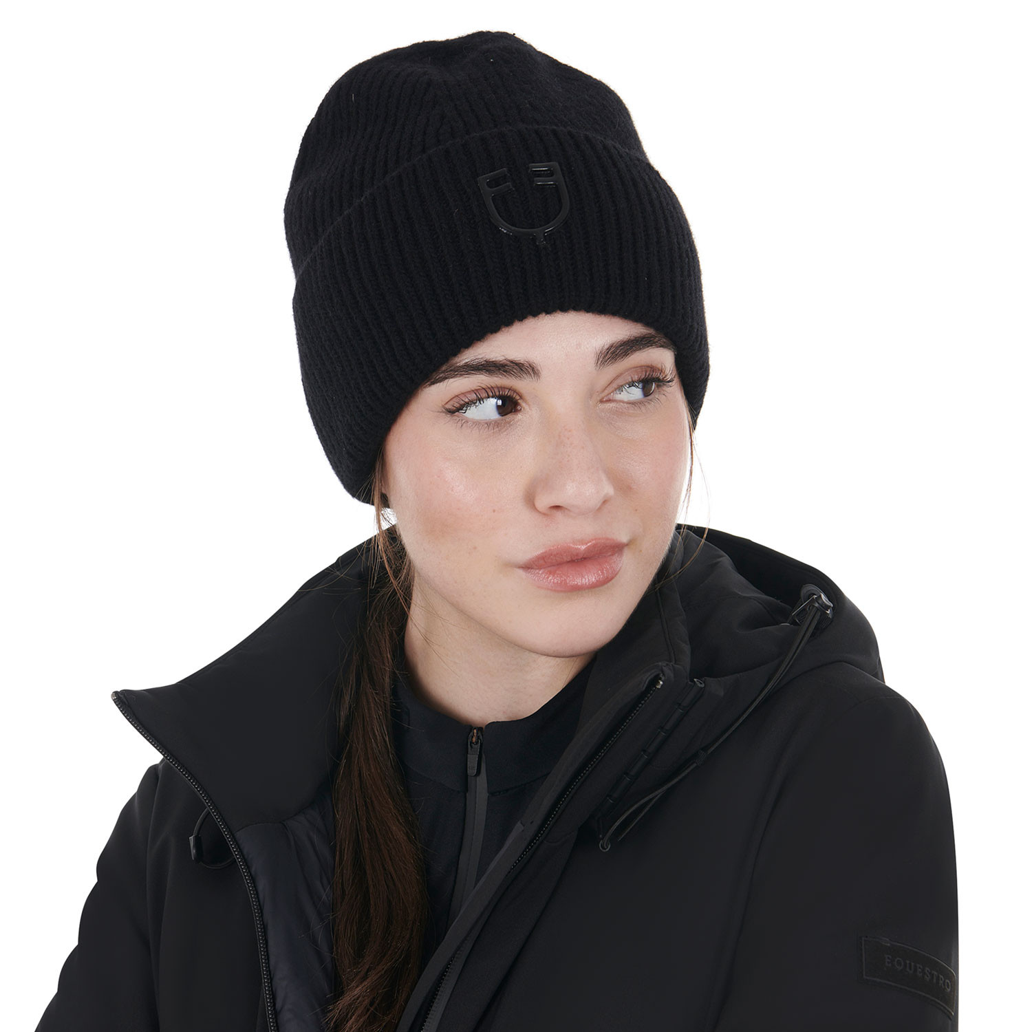 Unisex žebrovaná vlněná čepice Equestro