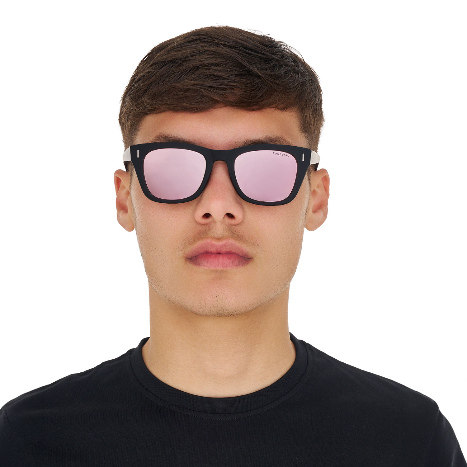 Polarizační sportovní brýle Equestro Solana – provedení BLACK MATT/BLACK – provedení BLACK MATT/PINK REVO