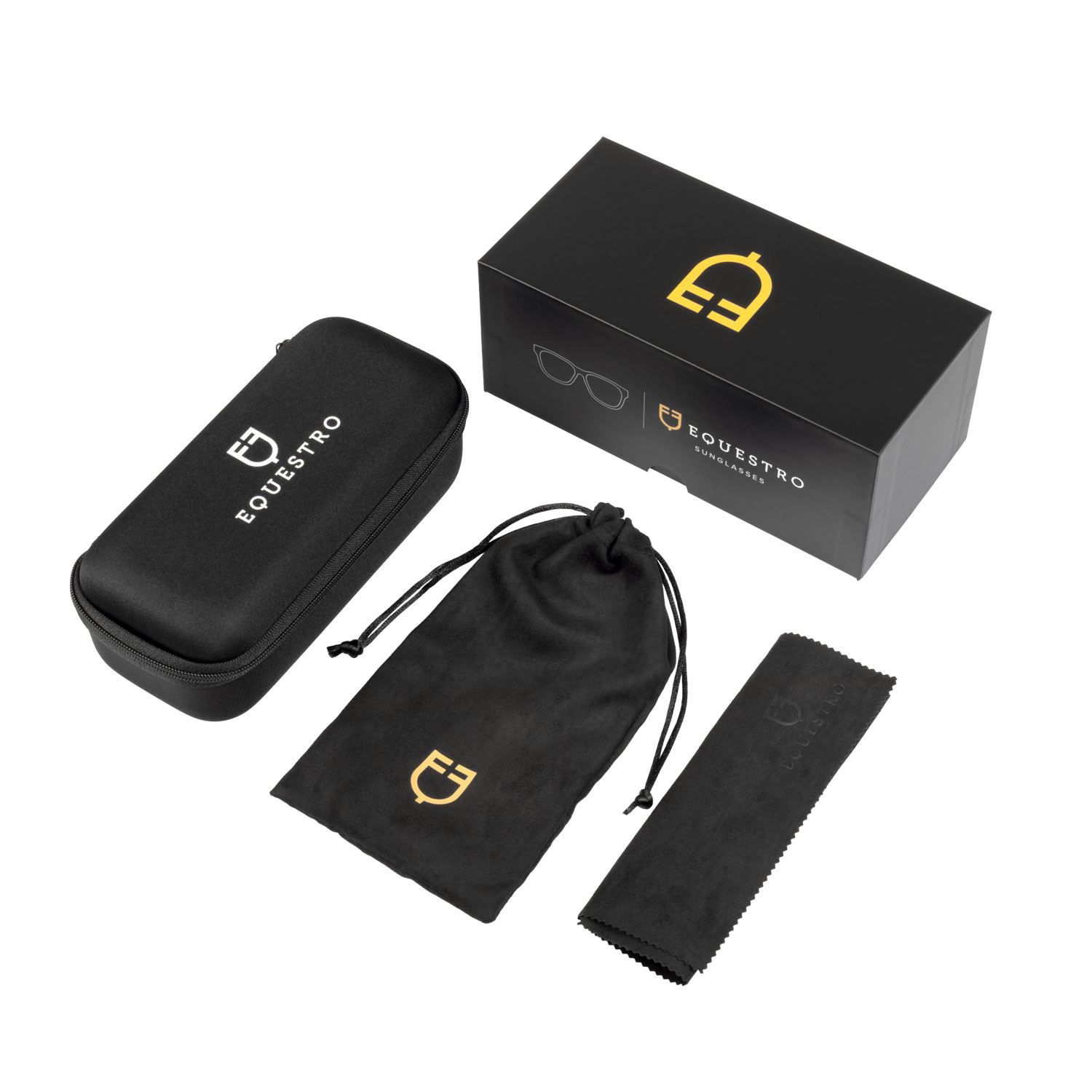Polarizační sportovní brýle Equestro Heulwen – provedení BLACK MATT/BLACK – provedení BLACK MATT/BLUE