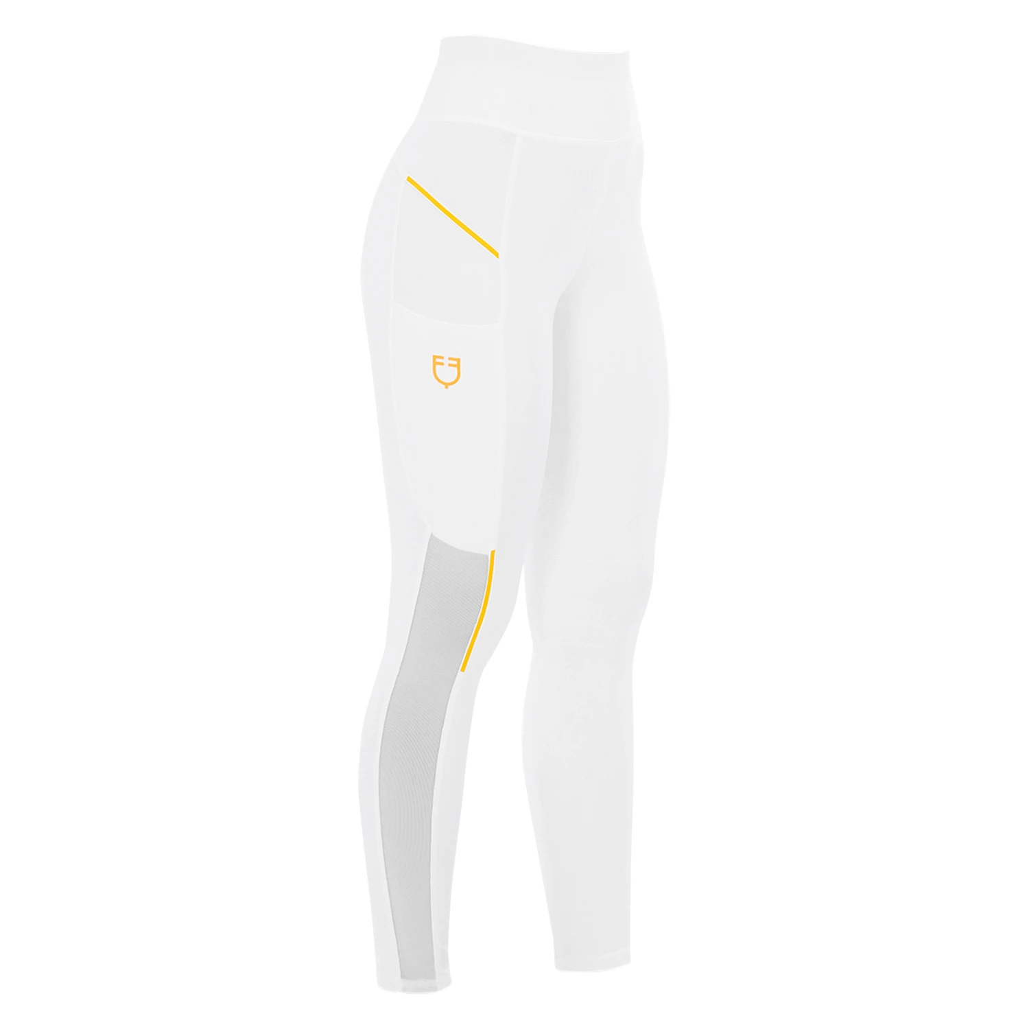 Damen-Slim-Fit-Leggings mit Mikromesh-Einsätzen