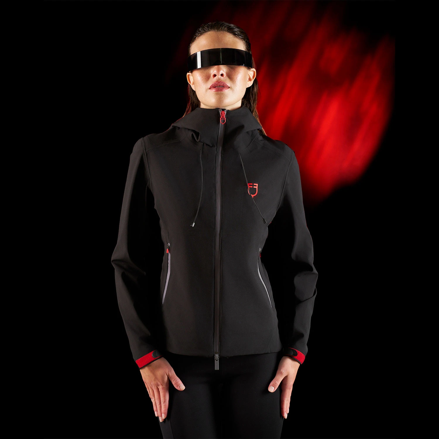 Equestro Ridertechnology dames waterdichte shell jas met rits