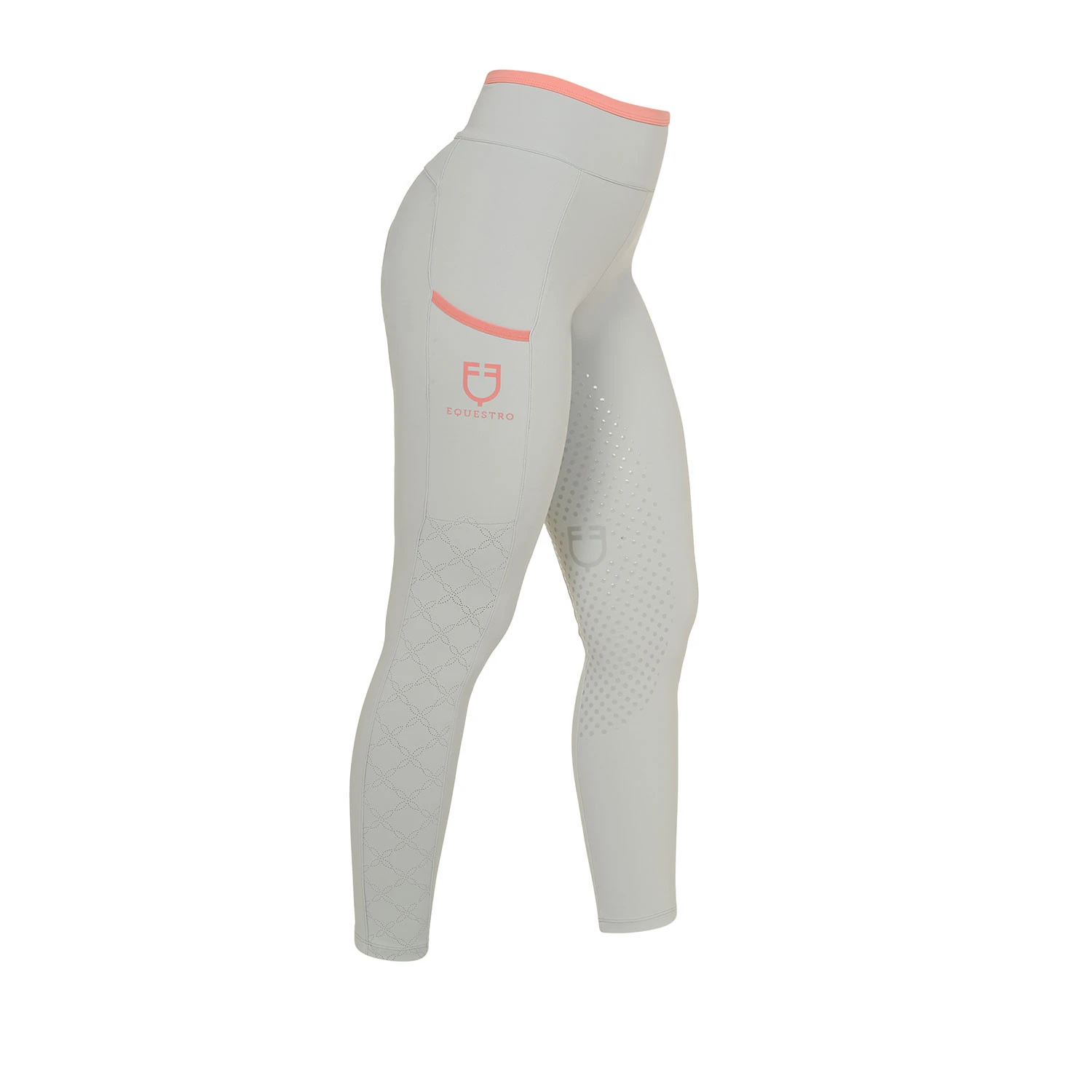 Damenleggings mit perforierten Verzierungen