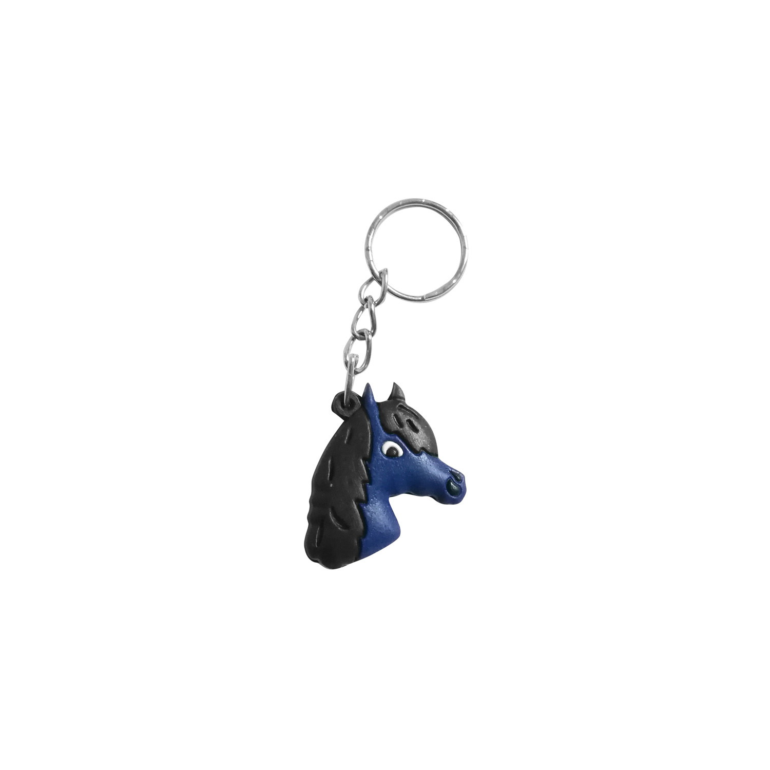 Horse Head Rubber Keyring