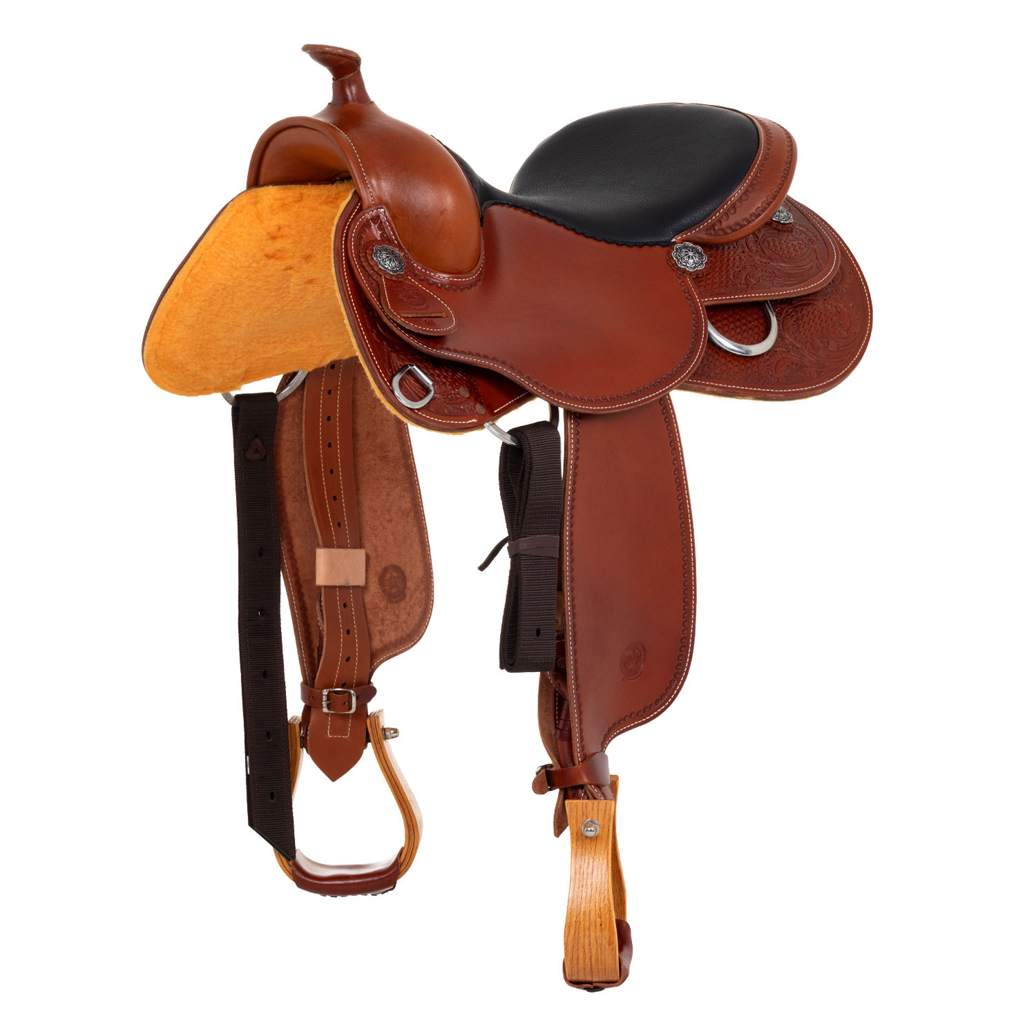 Garland saddle Pleasure small butterfly tooling rose