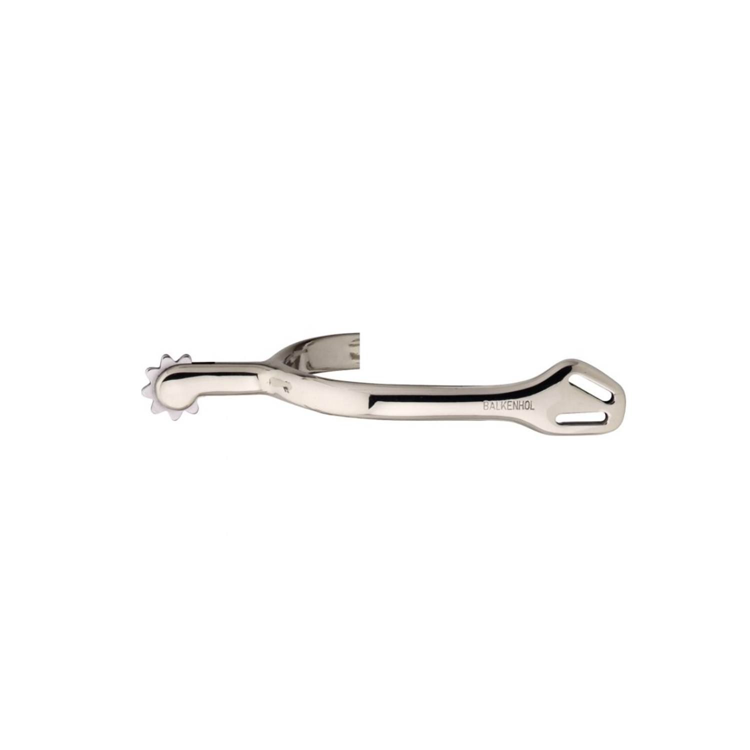Speroni Balkenhol da donna con chiusura Balkenhol - Argento tedesco altamente lucidato, 40 mm arrotondato