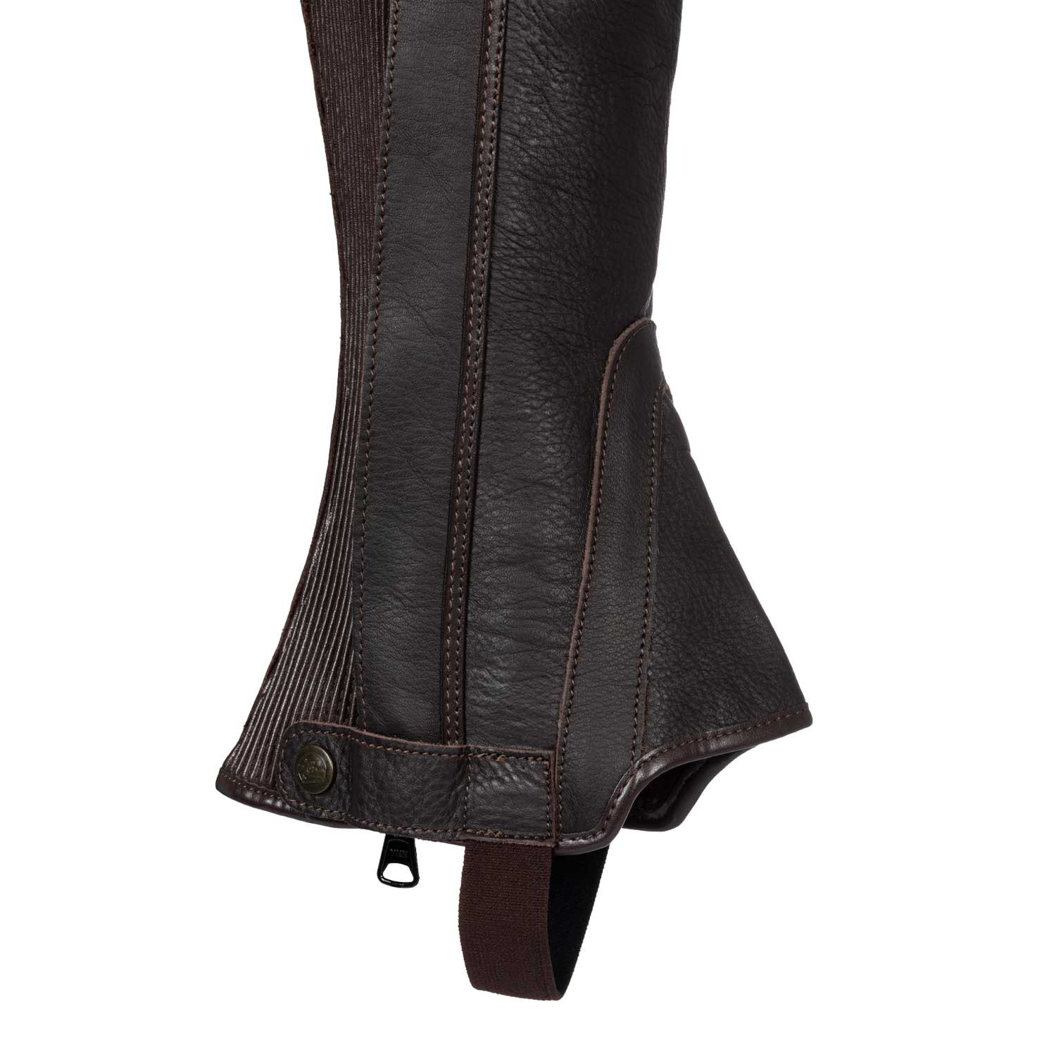 Kožené minichapsy Acavallo GP Smooth – šířka lýtka 11" (28 cm), výška 14" (35 cm) – šířka lýtka 11" (28 cm), výška 14" (35 cm)