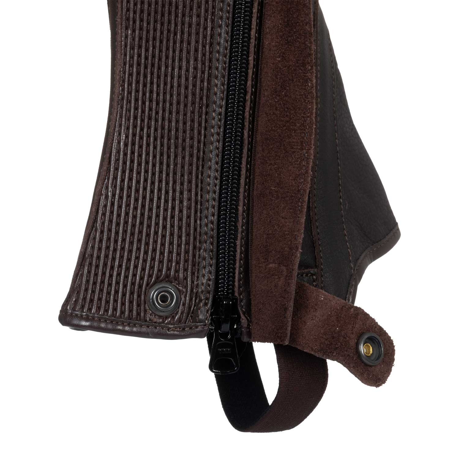 Kožené minichapsy Acavallo GP Smooth – šířka lýtka 11" (28 cm), výška 14" (35 cm) – šířka lýtka 11" (28 cm), výška 14" (35 cm)