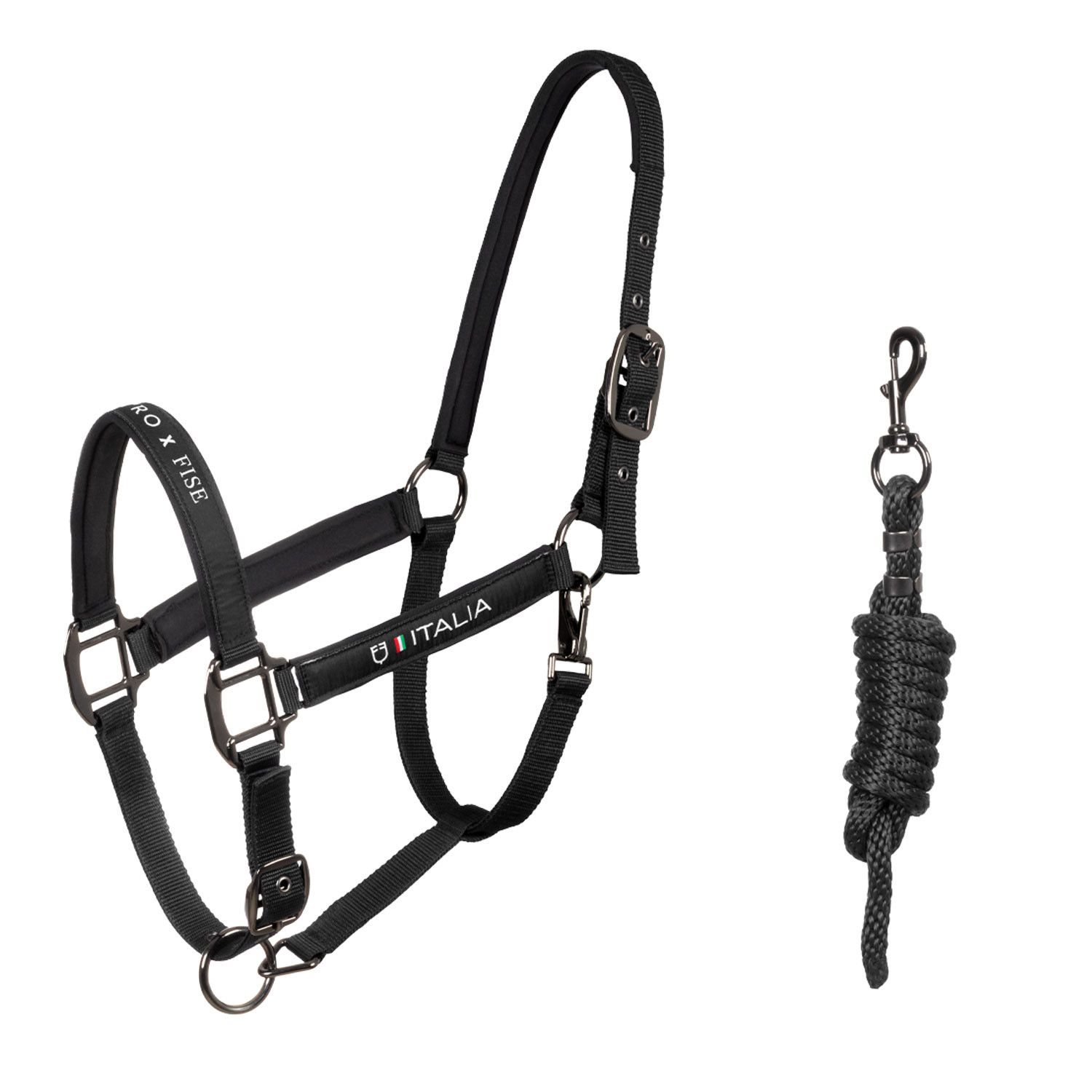 Padded halter double adjustment Equestro X FISE