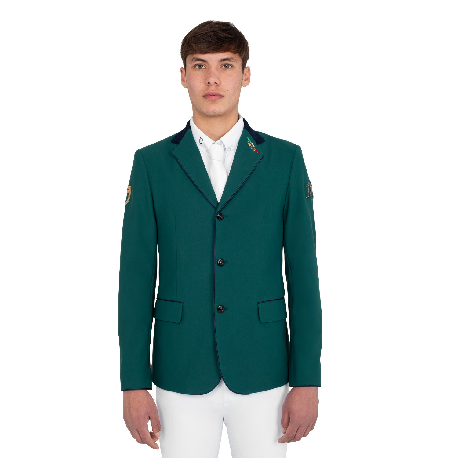 Men's three-button competition jacket Equestro X FISE 100