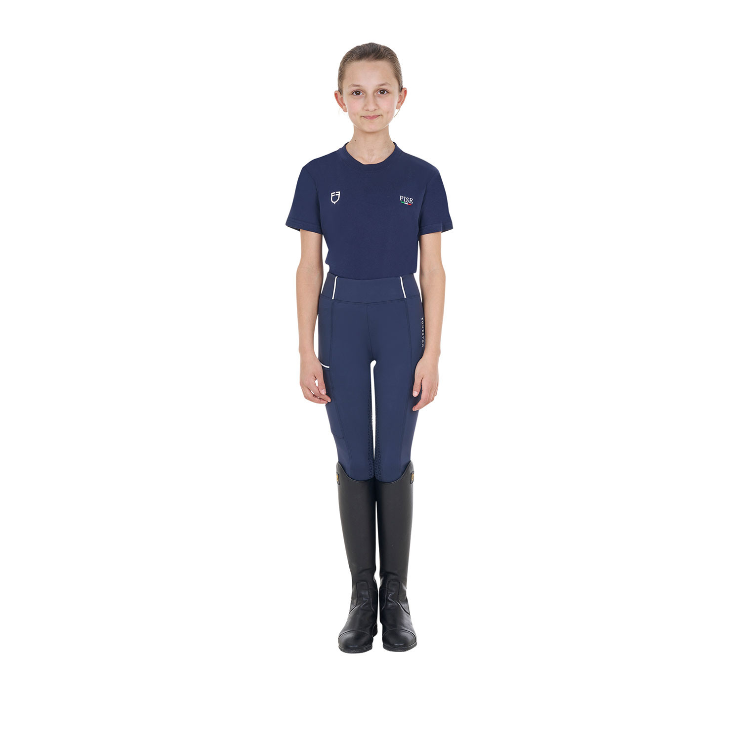 Dětské unisex slim fit tričko Equestro X FISE