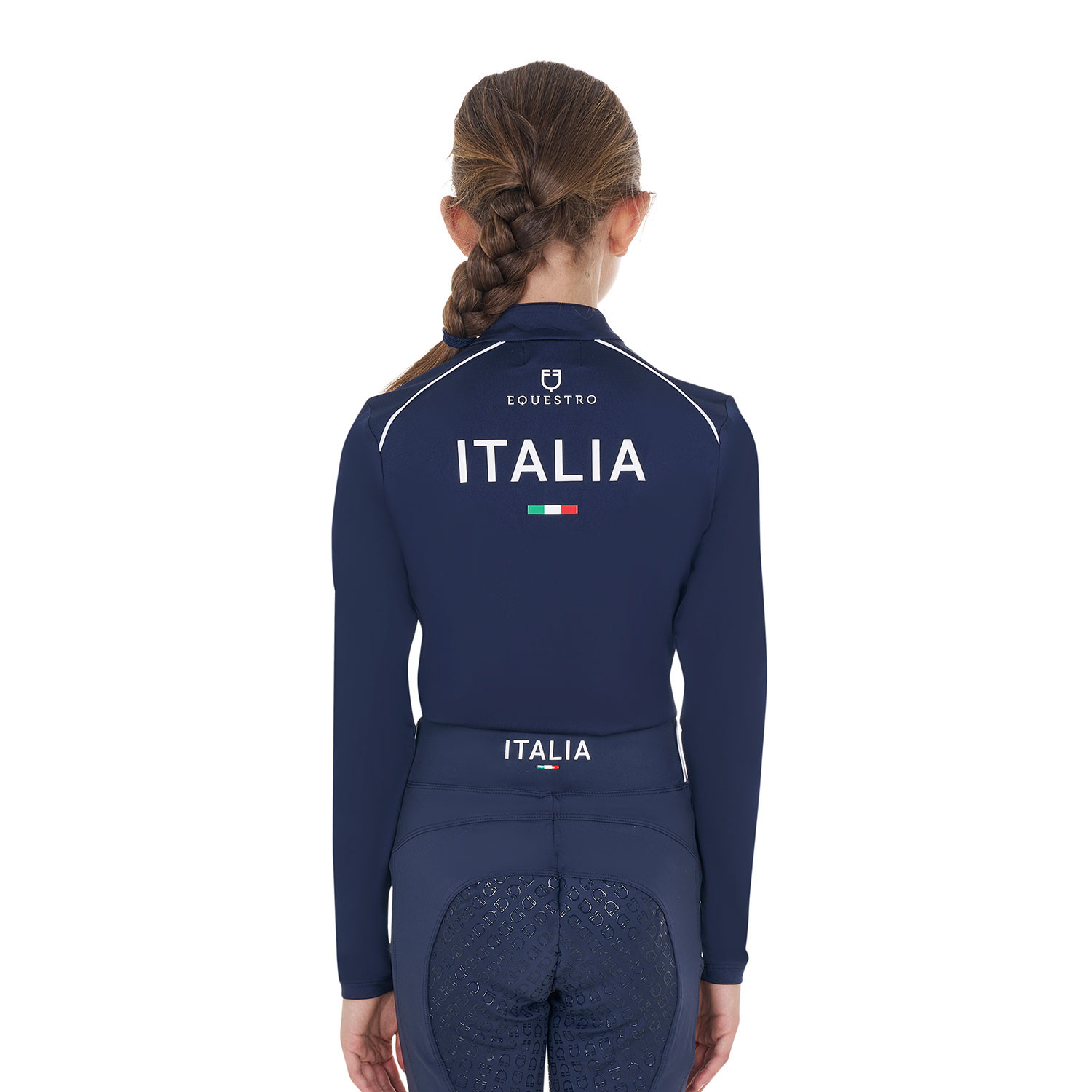 Dětské unisex funkční tričko Equestro X FISE s dlouhým rukávem