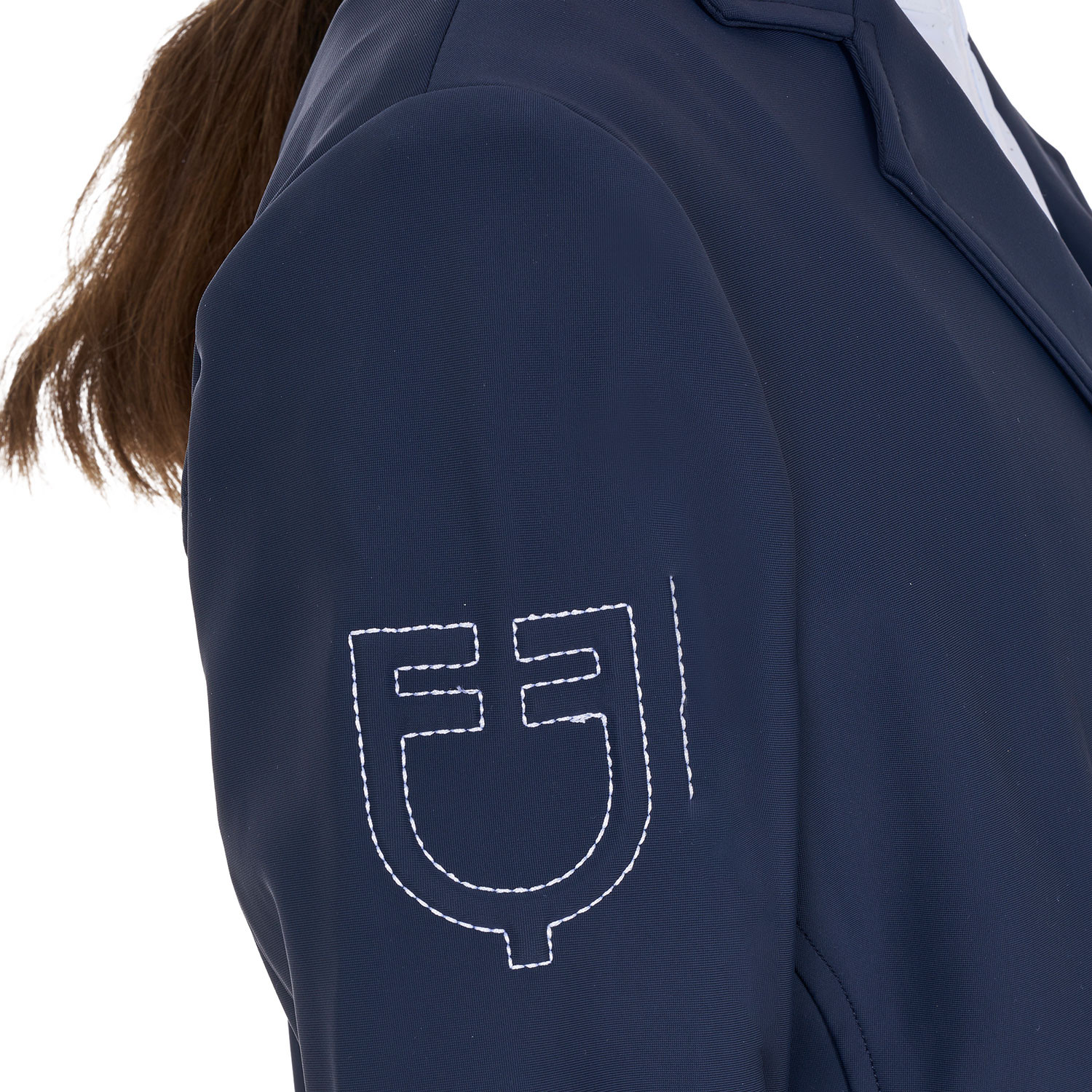 Dětské unisex závodní sako Equestro X FISE se třemi knoflíky