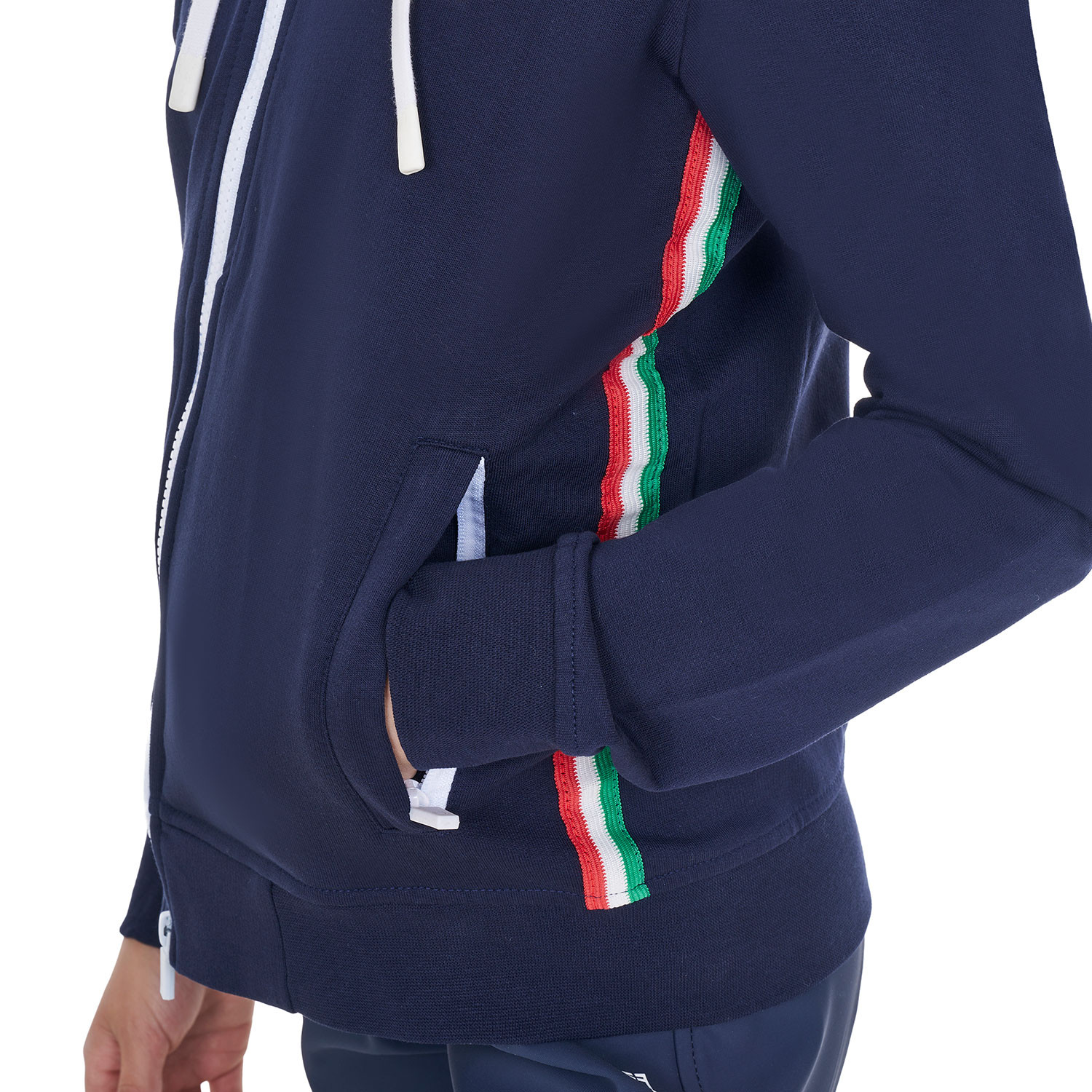 Dětská unisex fleecová mikina Equestro X FISE s kapucí