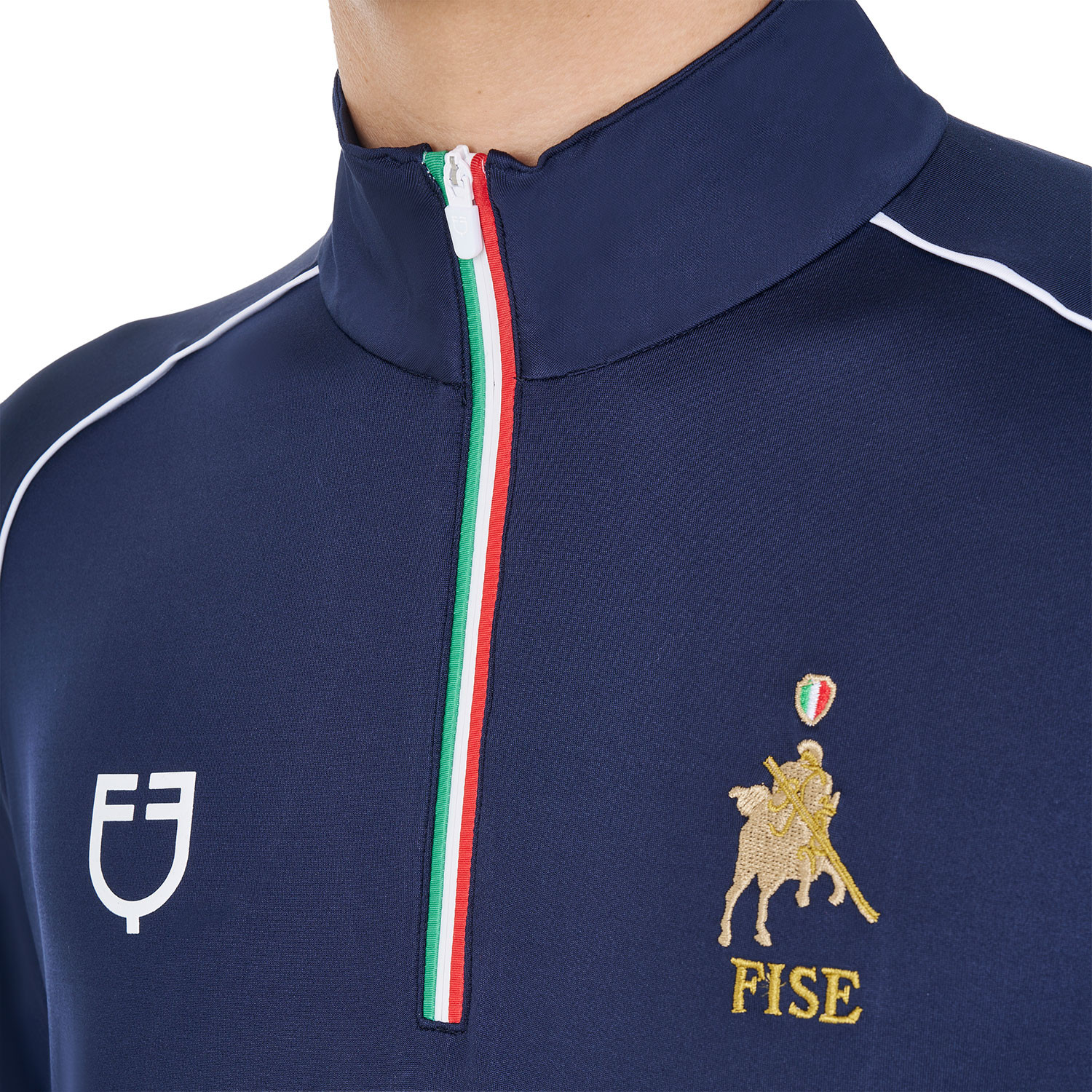 Pánské funkční tričko Equestro X FISE s dlouhým rukávem