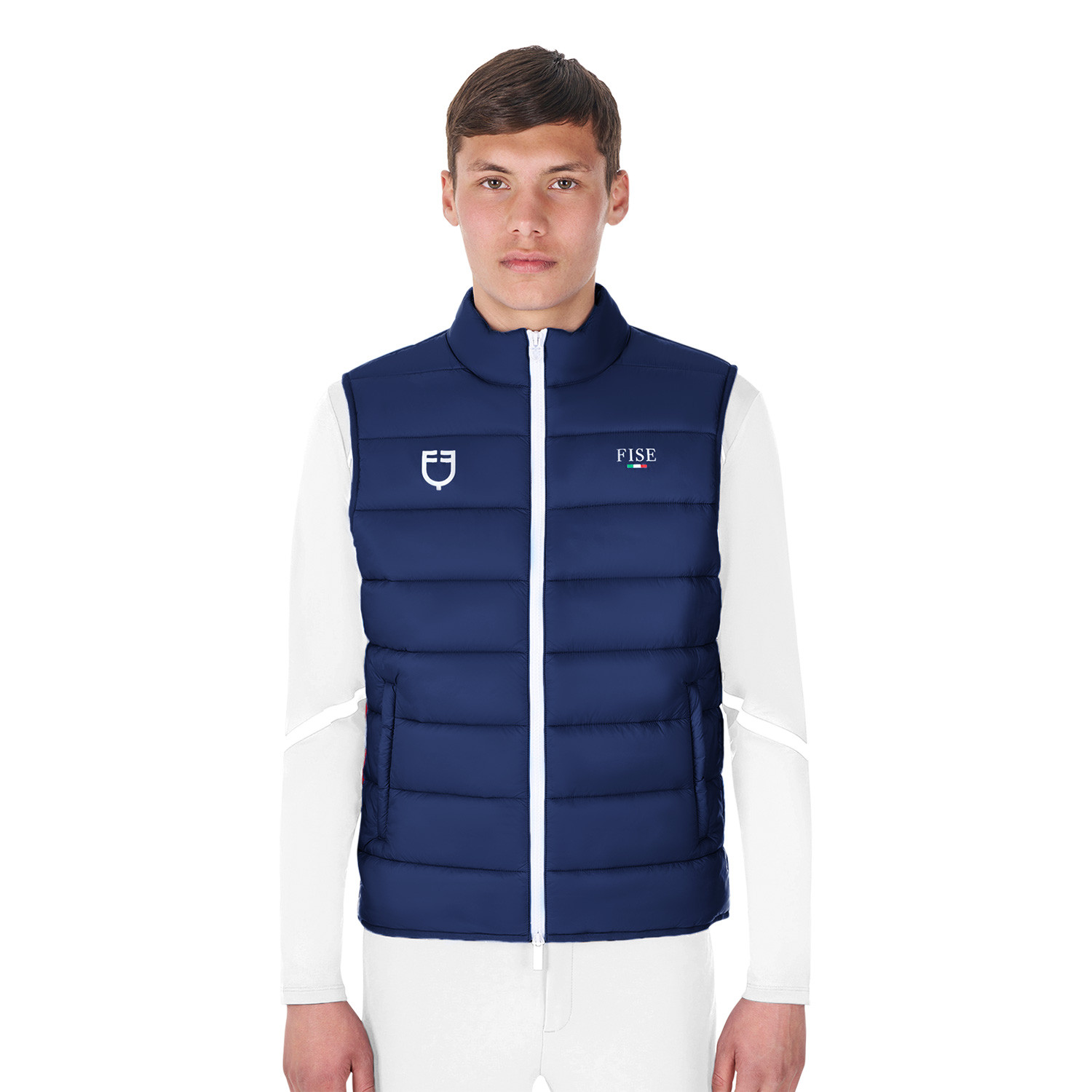 Pánská slim fit vesta Equestro X FISE