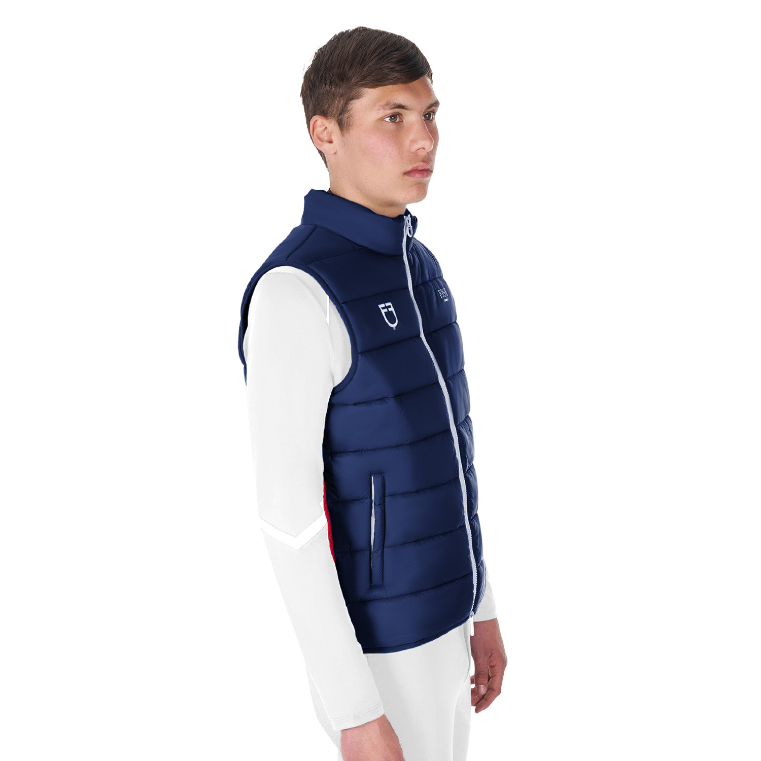 Pánská slim fit vesta Equestro X FISE