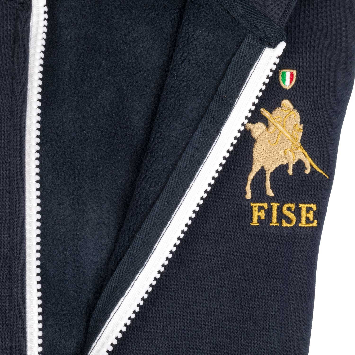 Pánská fleecová mikina Equestro X FISE s kapucí