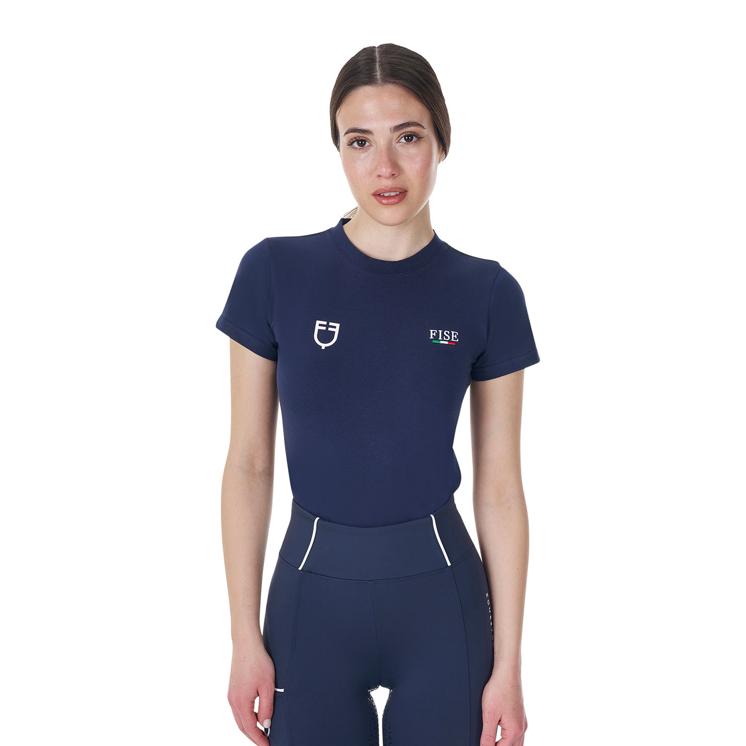 Women's slim fit T-shirt Equestro X FISE