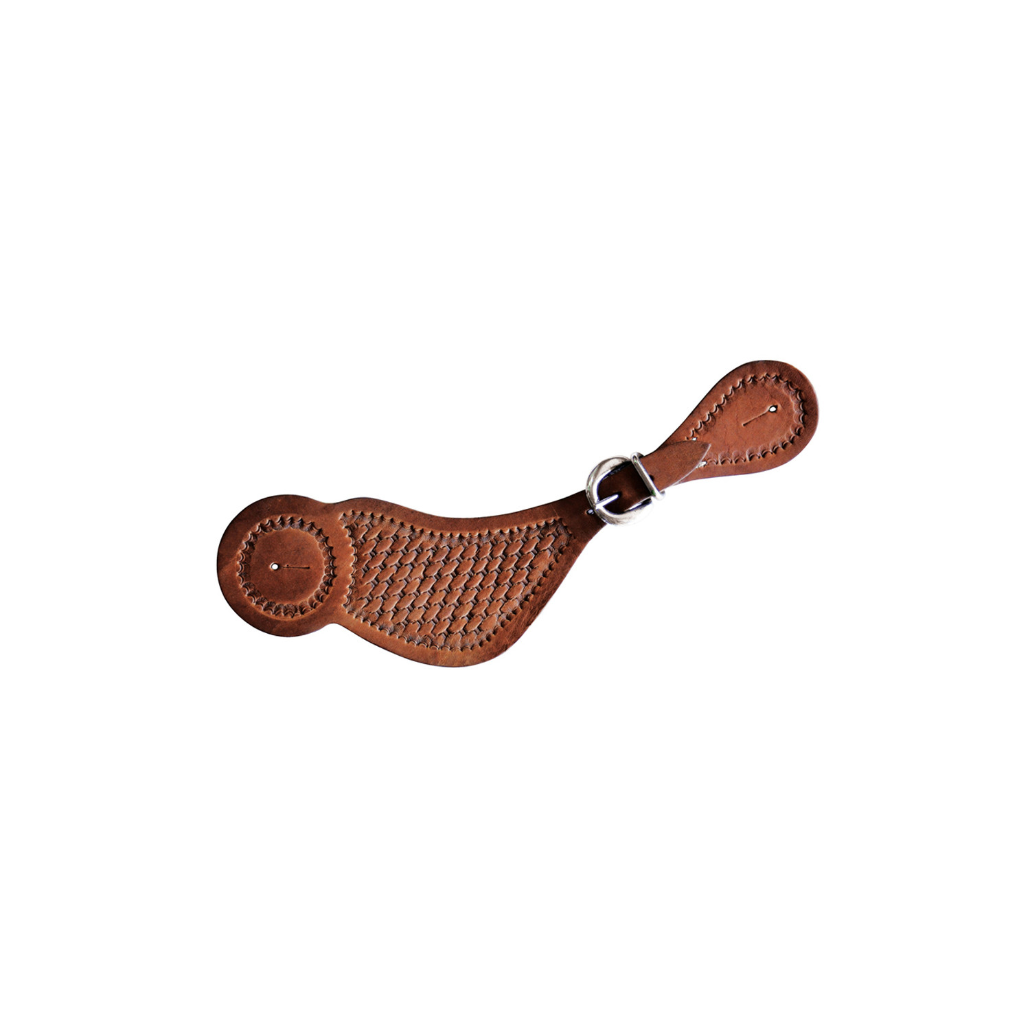Lakota Wide Spurs Straps W/Basket Trim