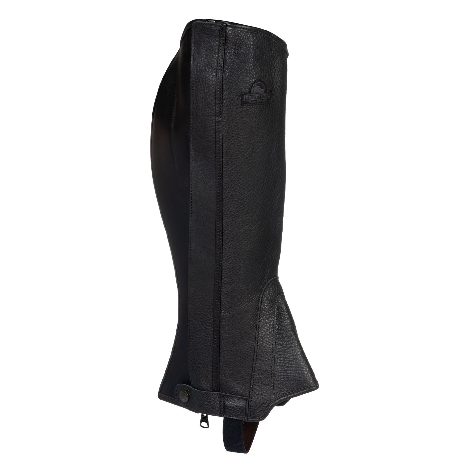 Kožené pružné minichapsy Acavallo GP – šířka lýtka 12" (30 cm), výška 16" (41 cm) – šířka lýtka 12" (30 cm), výška 17" (44 cm)