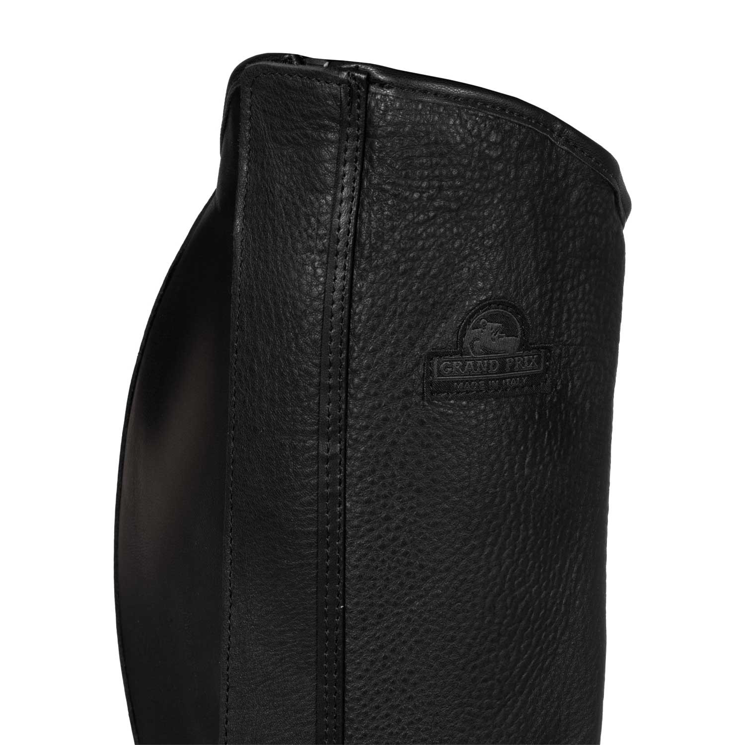 Kožené pružné minichapsy Acavallo GP – šířka lýtka 12" (30 cm), výška 16" (41 cm) – šířka lýtka 12" (30 cm), výška 17" (44 cm)