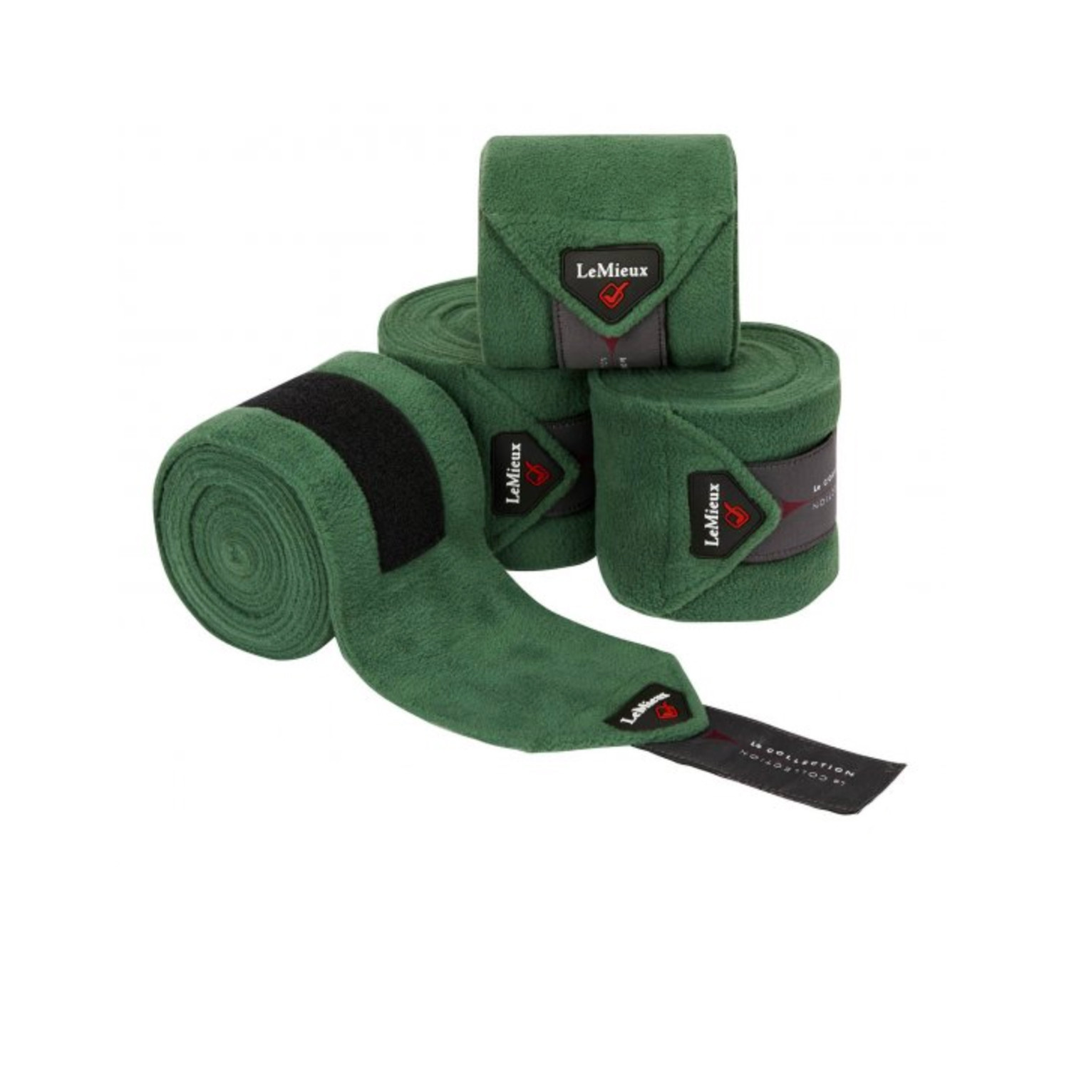 Fleecové bandáže LeMieux Polo Hunter Green 4 ks