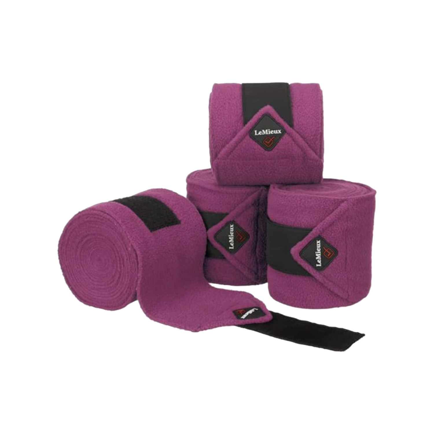 Fleecové bandáže LeMieux Polo Plum 4 ks
