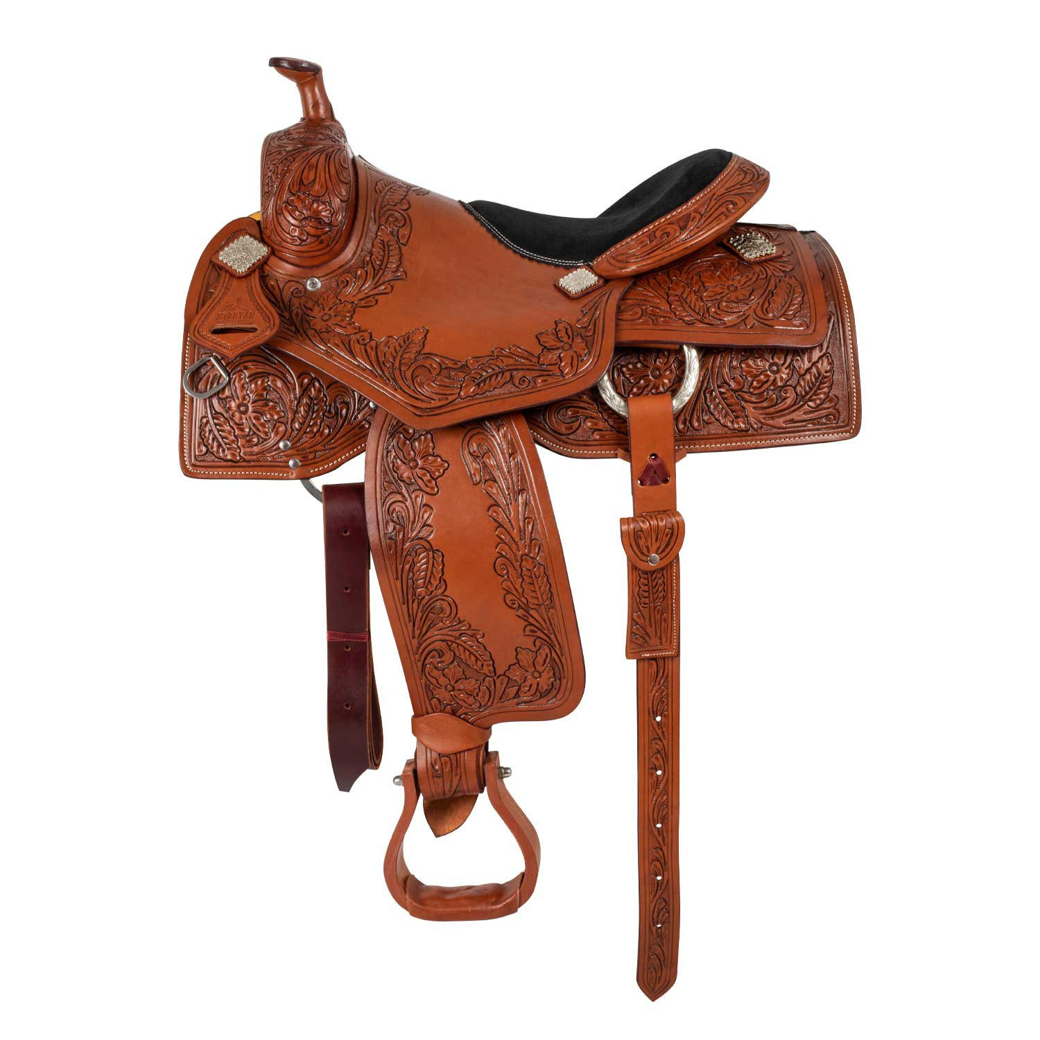 Westernové pracovní sedlo McBryan Ranch Classic Flower Tooling